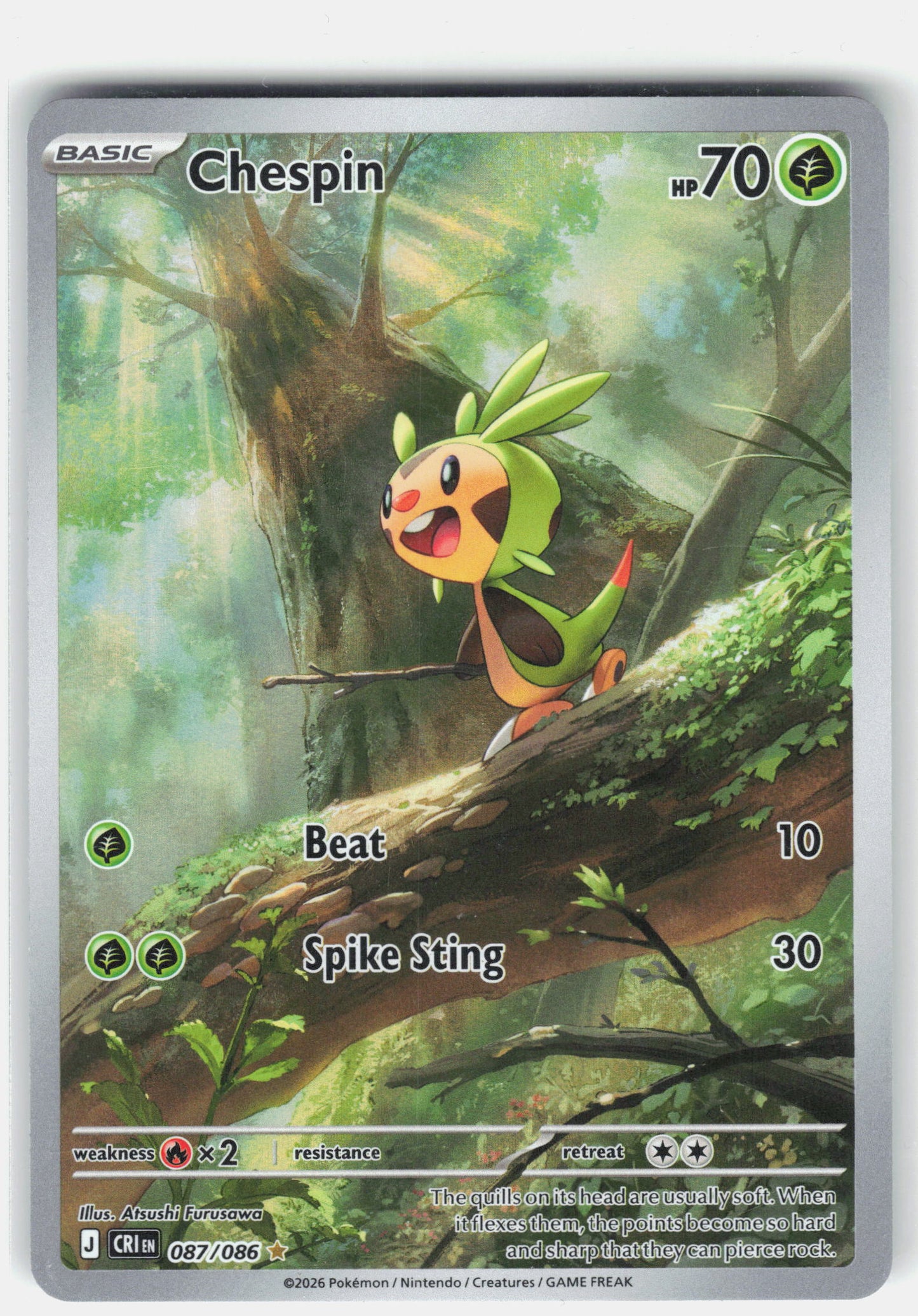 ME04: Chaos Rising #087/086 Chespin