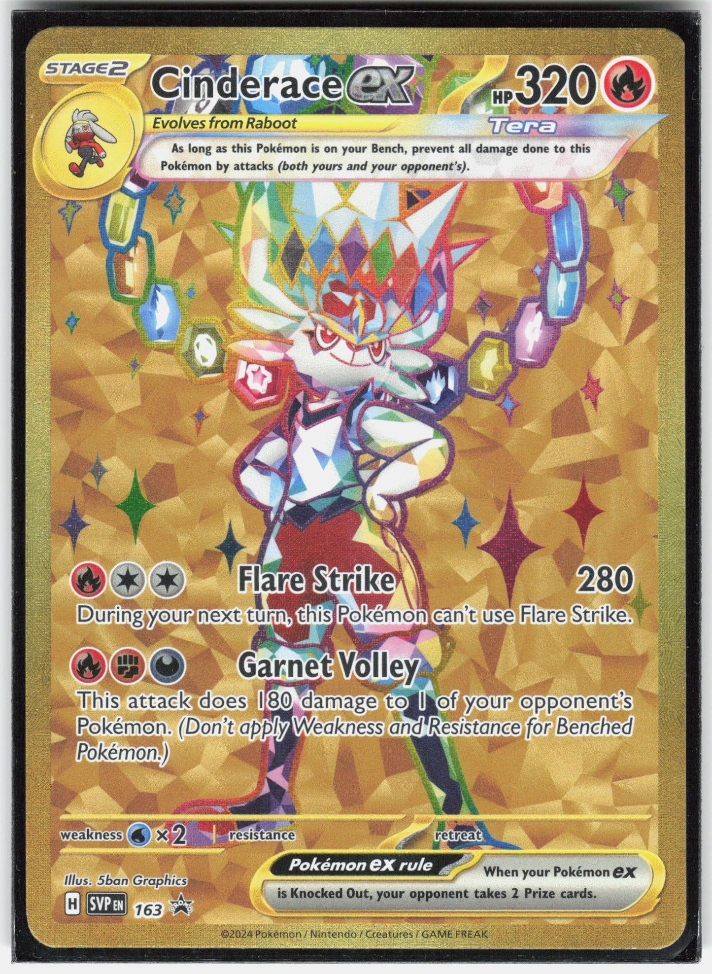 SV: Scarlet & Violet Promo Cards #163 Cinderace ex