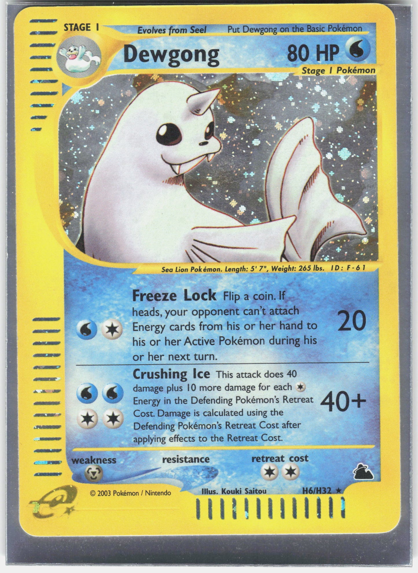 Skyridge #H06/H32 Dewgong (H6)