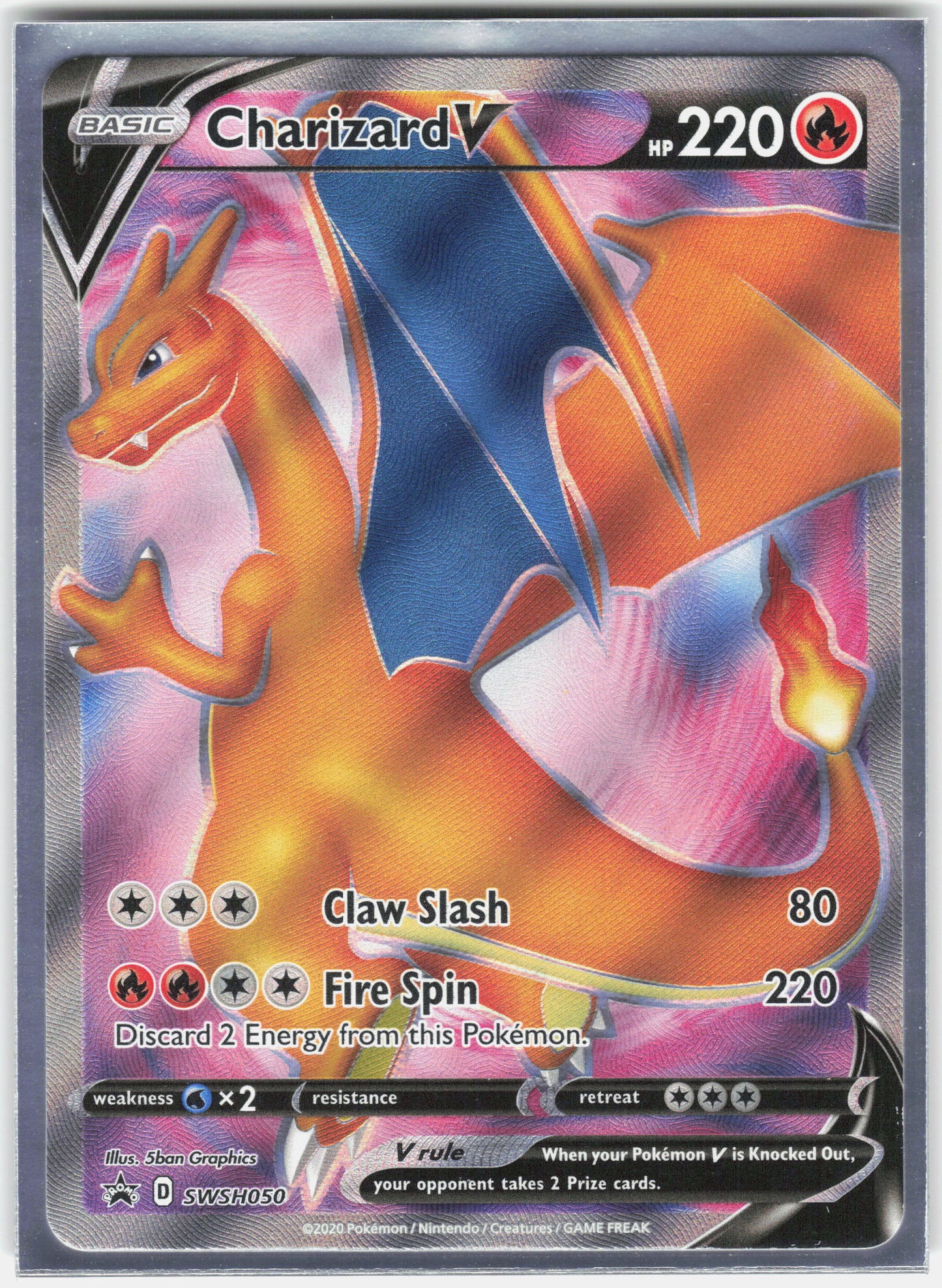 SWSH: Sword & Shield Promo Cards #SWSH050 Charizard V