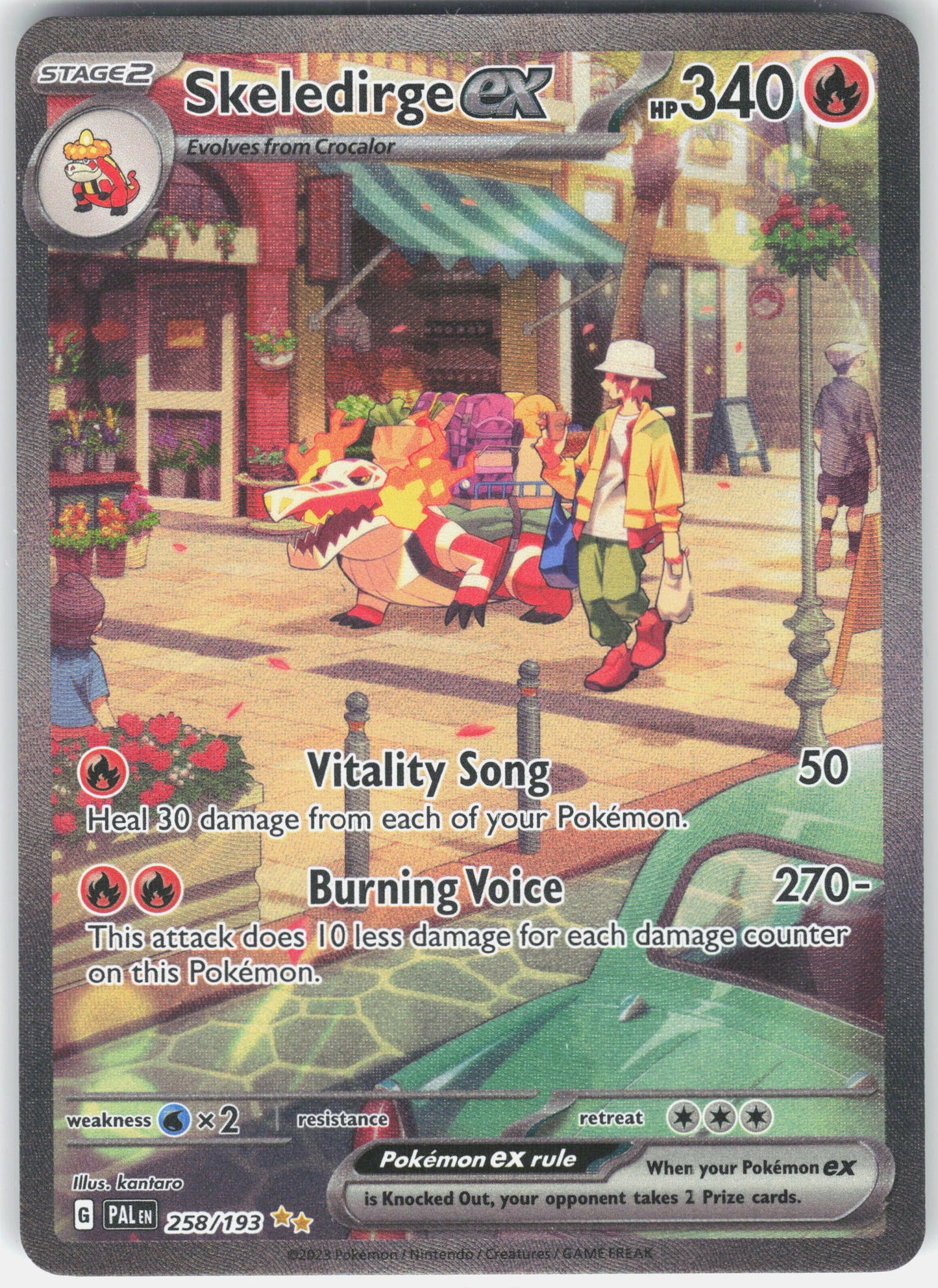 SV02: Paldea Evolved #258/193 Skeledirge ex