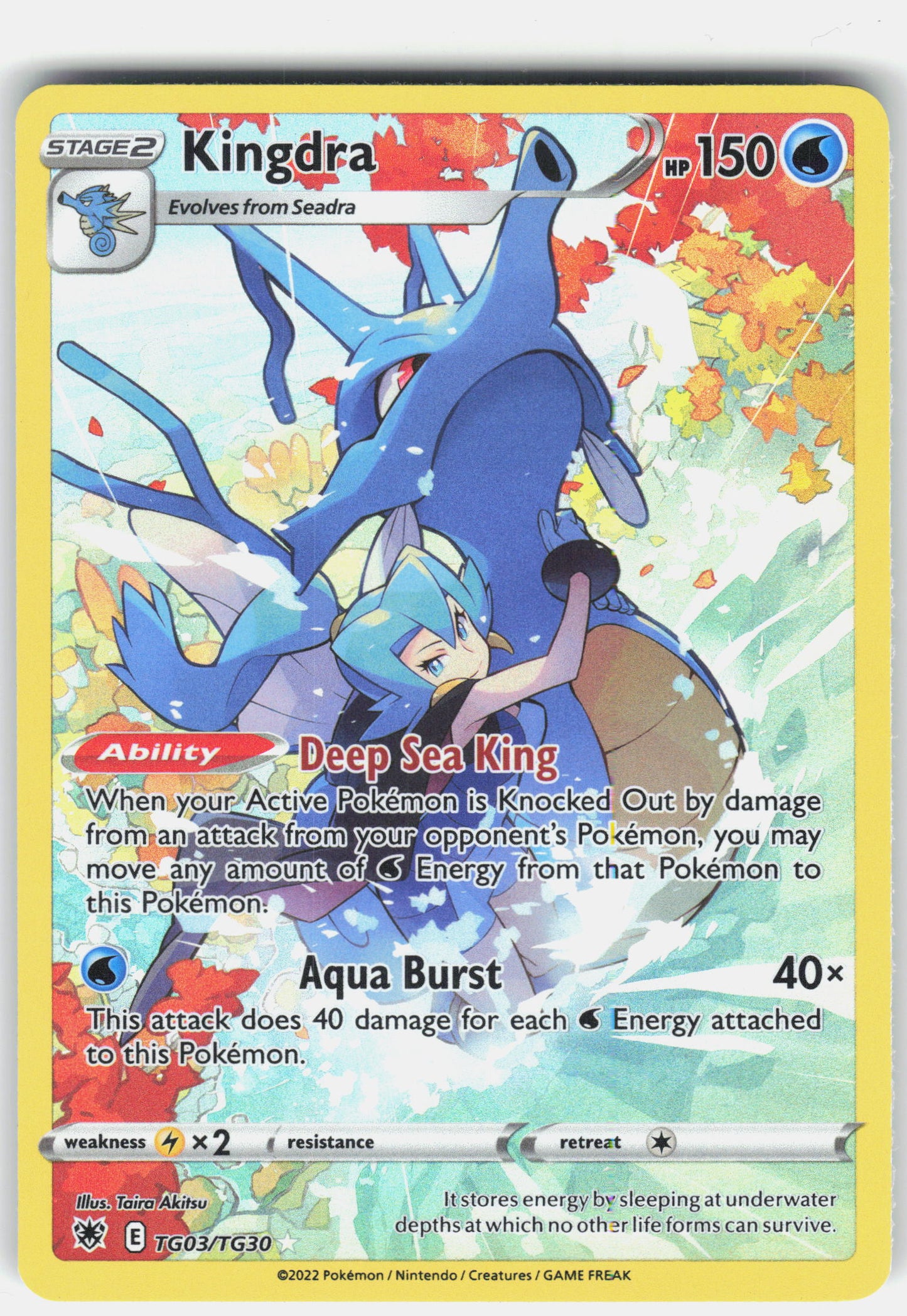 SWSH10: Astral Radiance Trainer Gallery #TG03/TG30 Kingdra