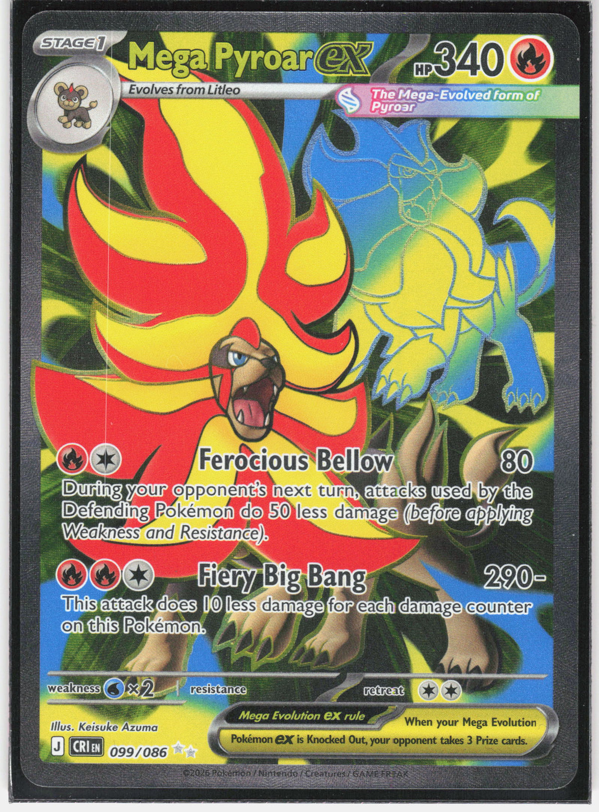 ME04: Chaos Rising #099/086 Mega Pyroar ex