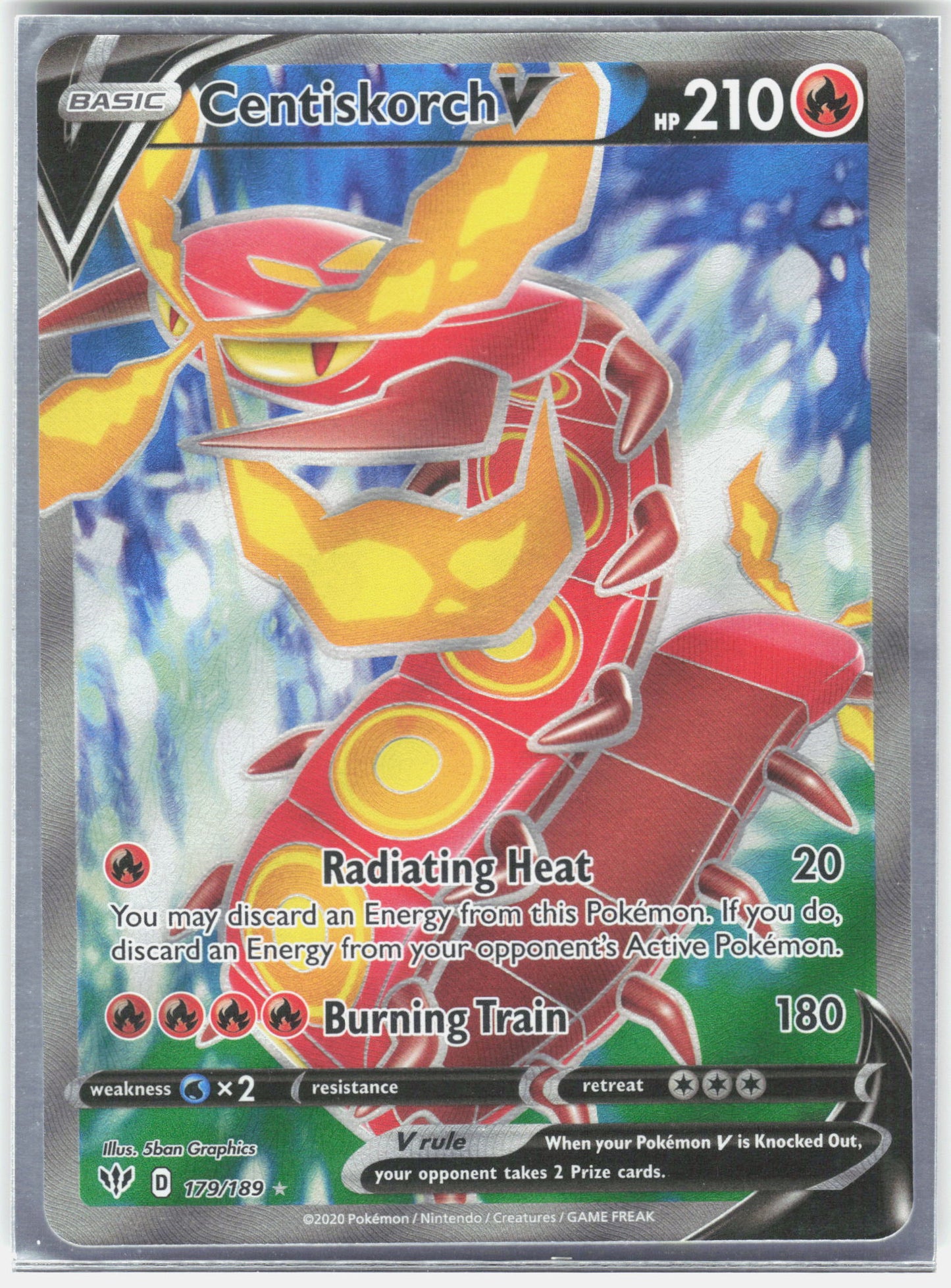 SWSH03: Darkness Ablaze #179/189 Centiskorch V (Full Art)