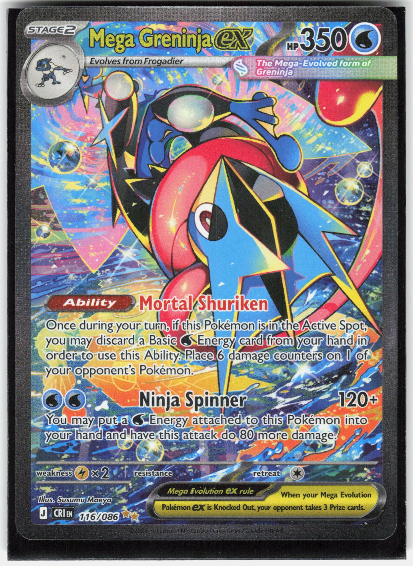 ME04: Chaos Rising #116/086 Mega Greninja ex
