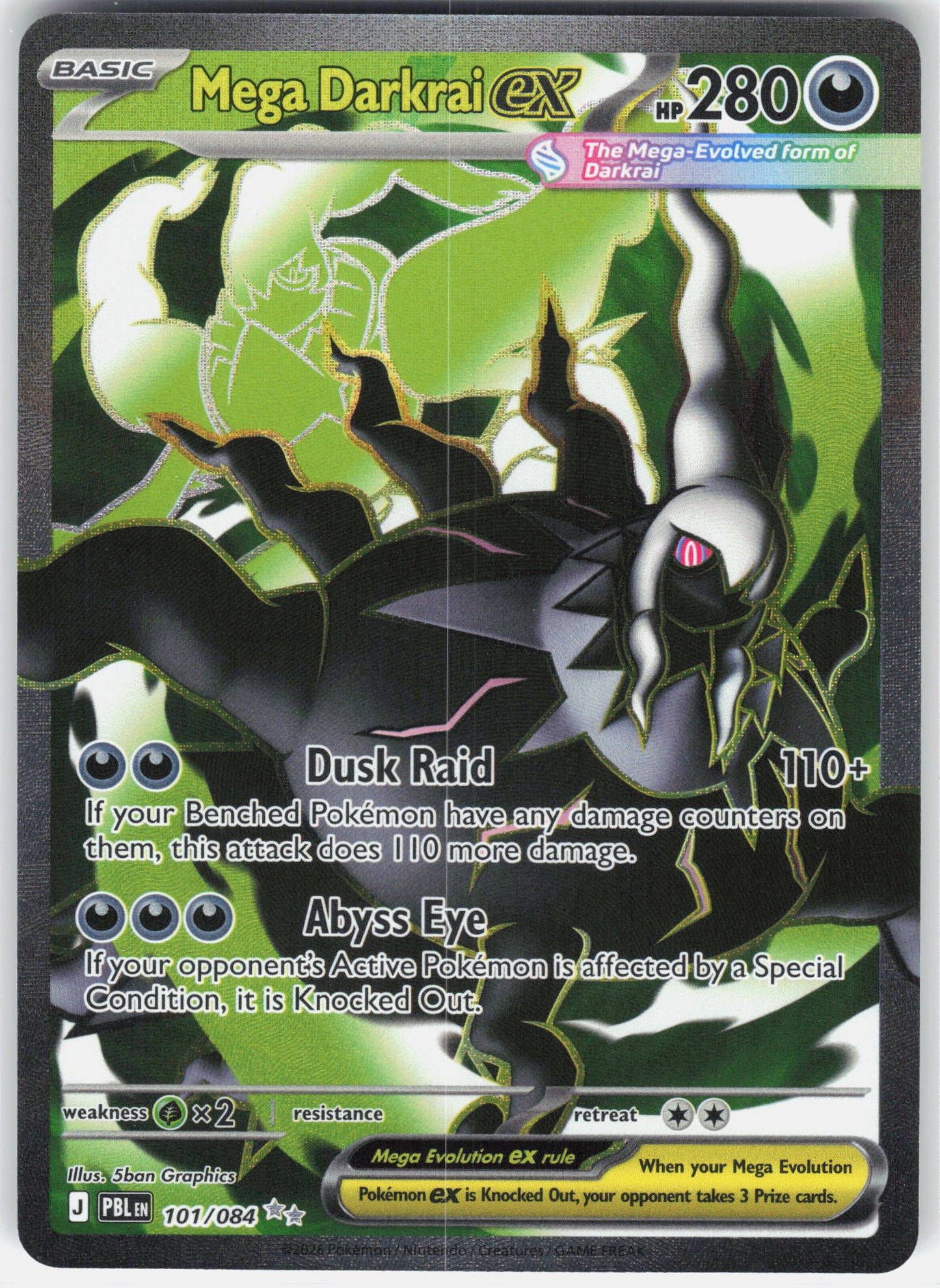 ME05: Pitch Black #101/084 Mega Darkrai ex