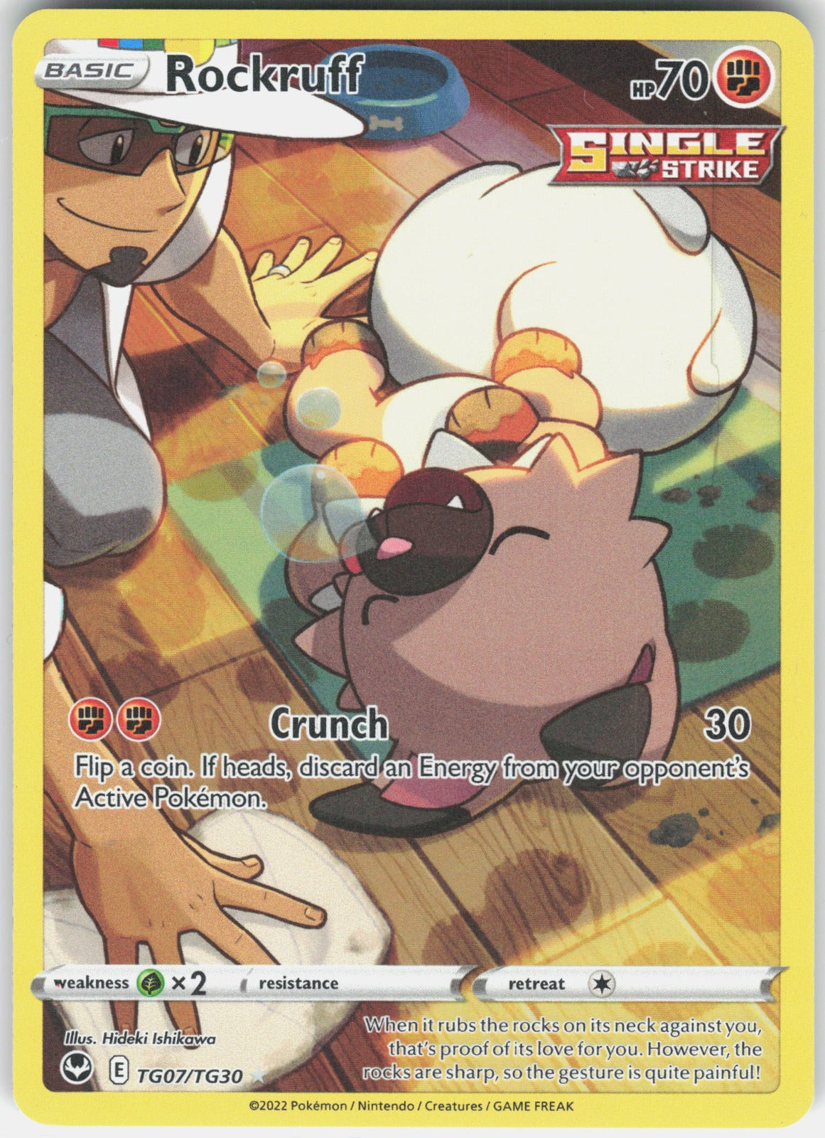Rockruff Holo Ultra Rare SWSH12: Silver Tempest Trainer Gallery TG07/TG30