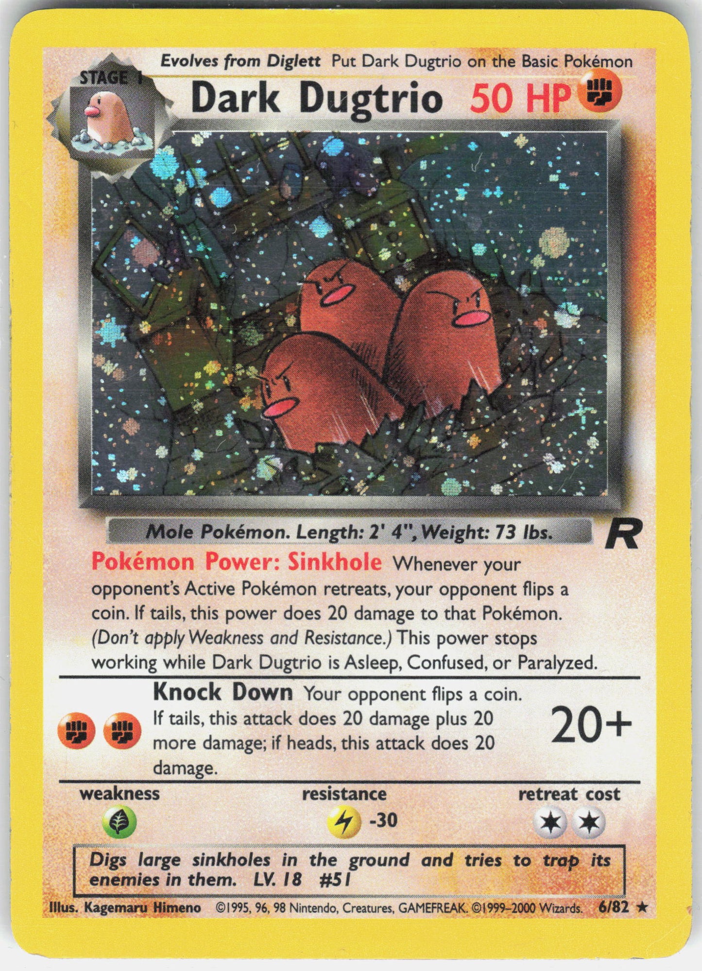 Team Rocket #06/82 Dark Dugtrio (6)