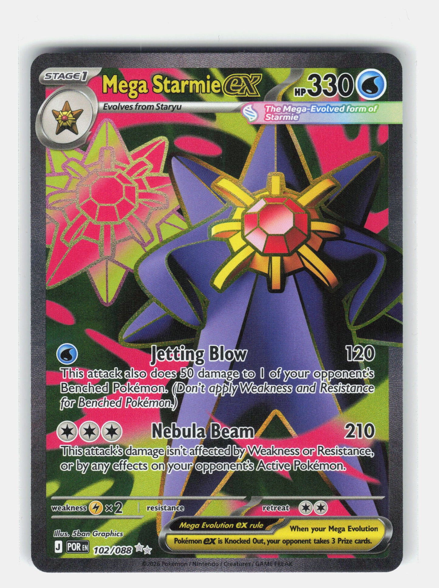 ME03: Perfect Order #102/088 Mega Starmie ex