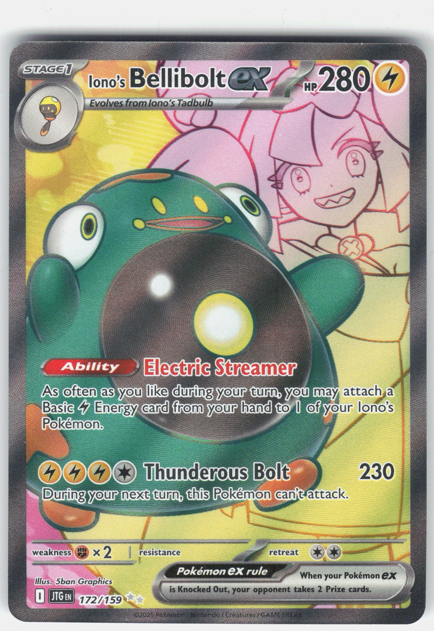 SV09: Journey Together #172/159 Iono's Bellibolt ex