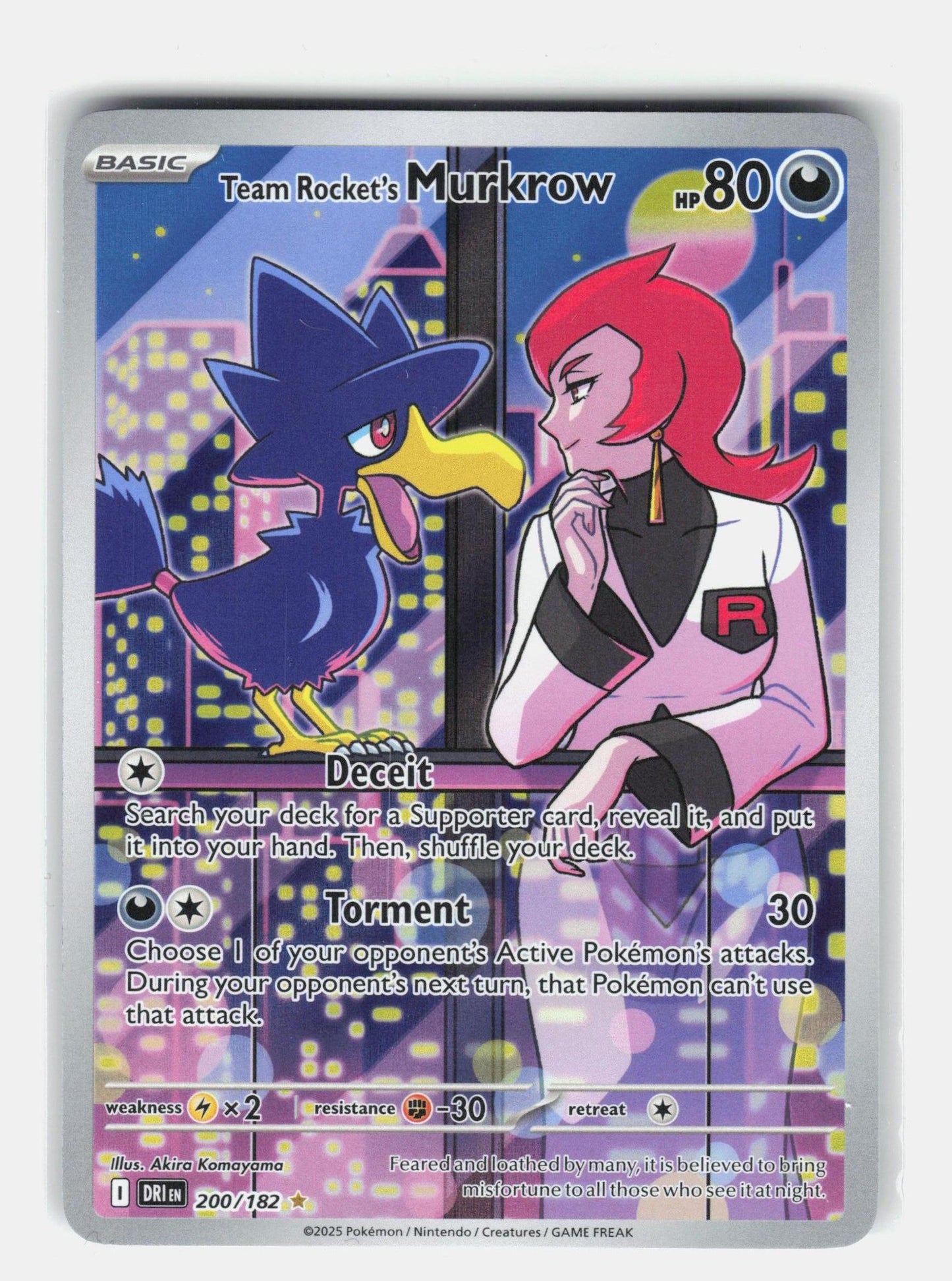 SV10: Destined Rivals #200/182 Team Rocket's Murkrow
