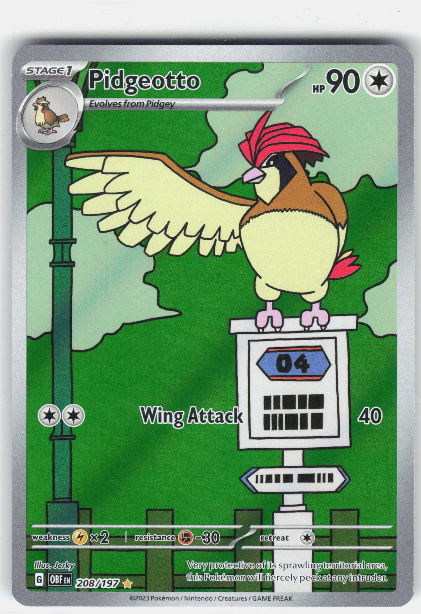 SV03: Obsidian Flames #208/197 Pidgeotto
