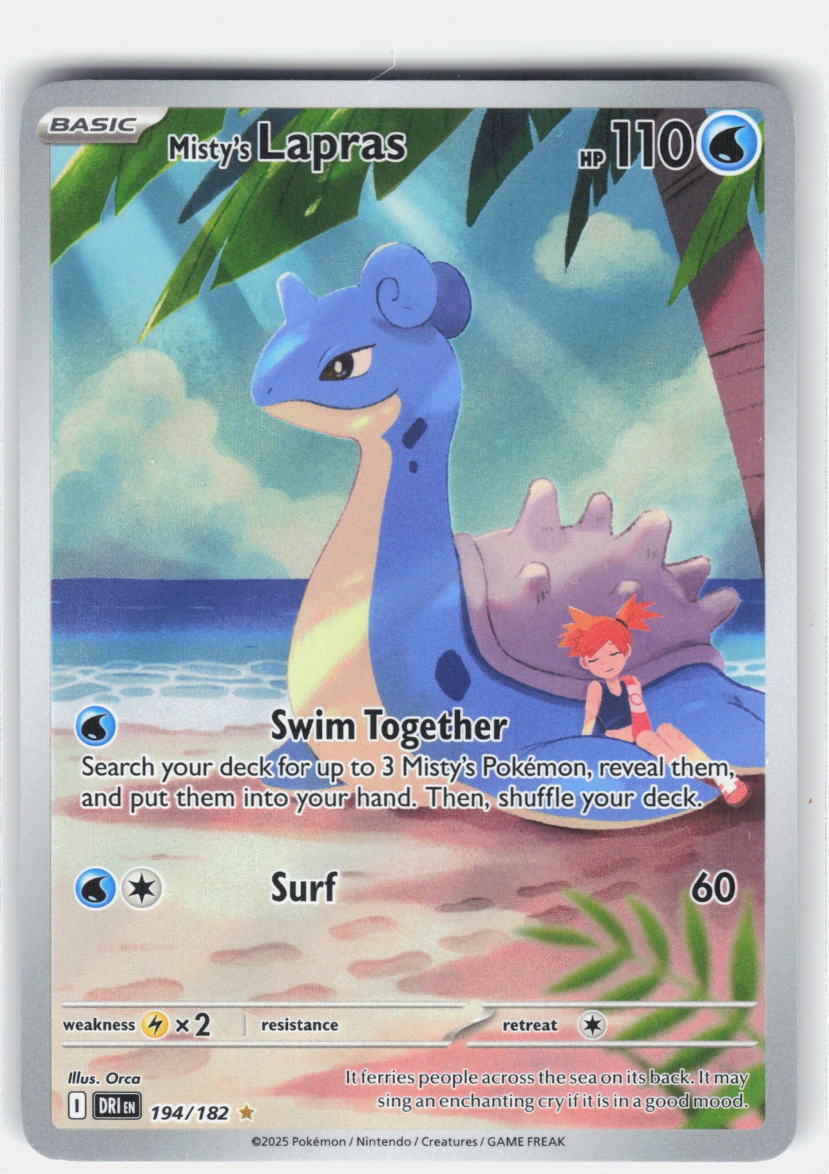 SV10: Destined Rivals #194/182 Misty's Lapras