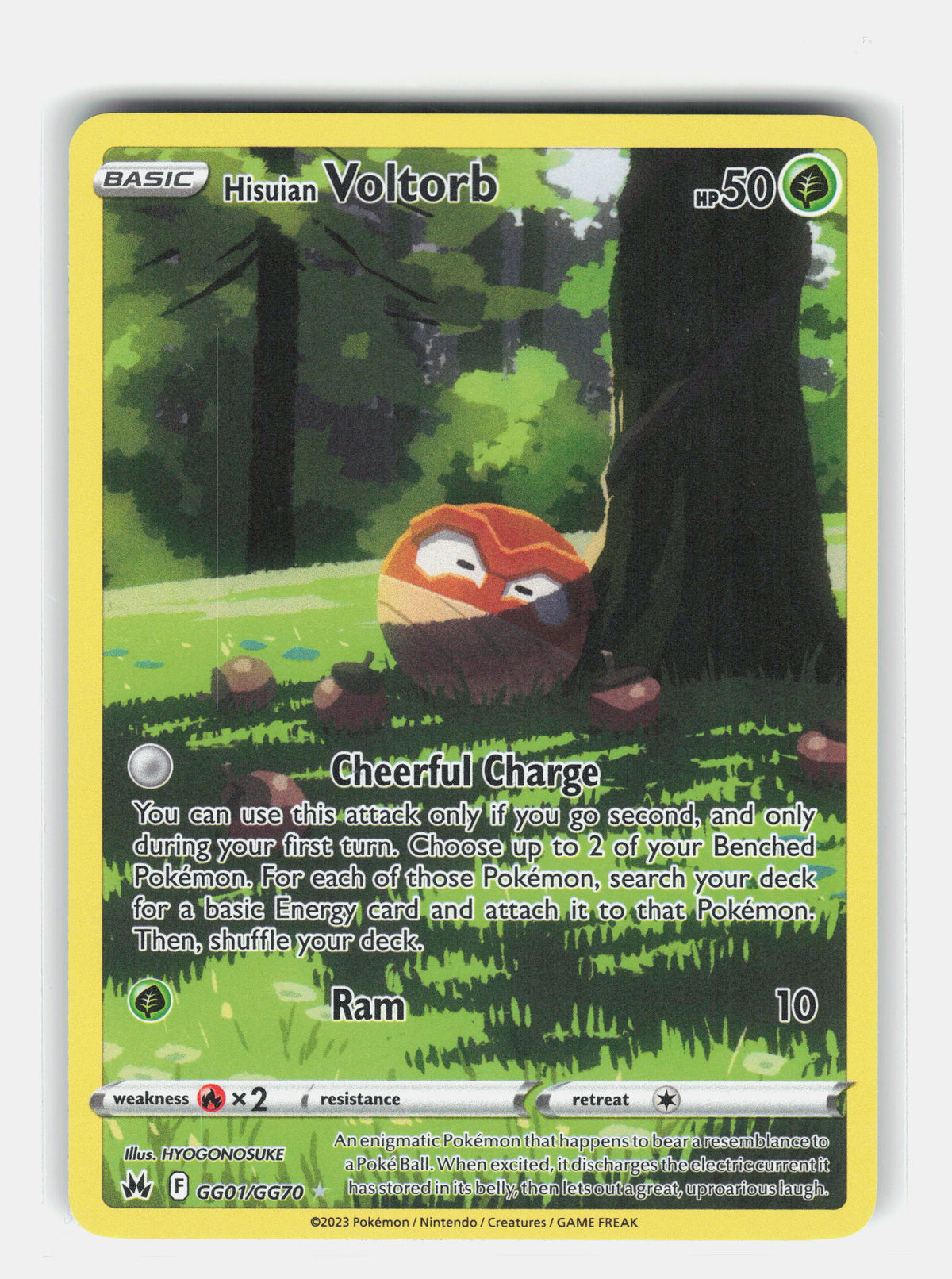SWSH: Crown Zenith: Galarian Gallery #GG01/GG70 Hisuian Voltorb