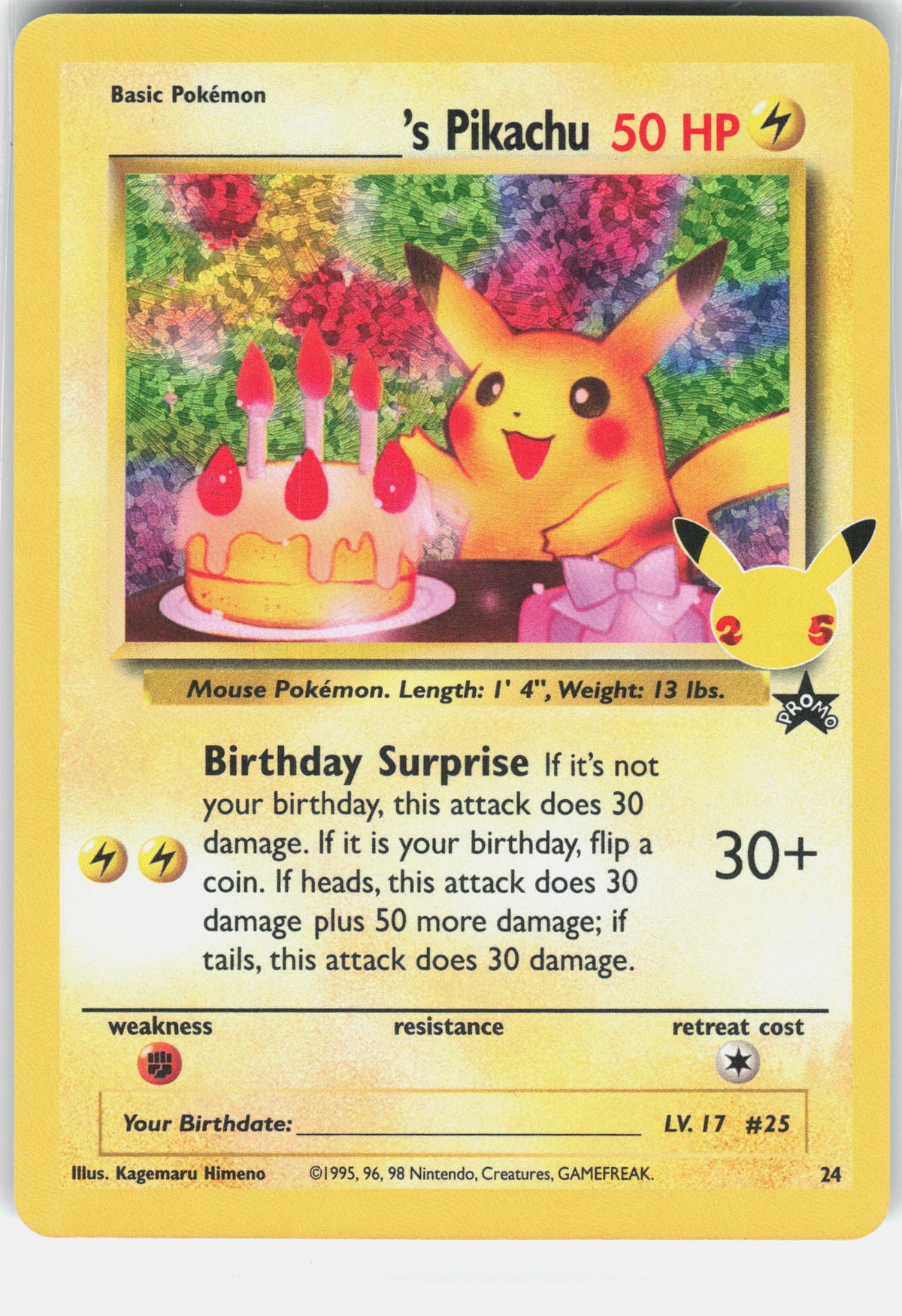 Celebrations: Classic Collection #24/53 ______'s Pikachu