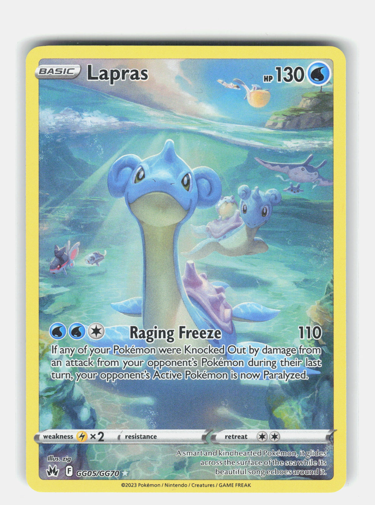 SWSH: Crown Zenith: Galarian Gallery #GG05/GG70 Lapras
