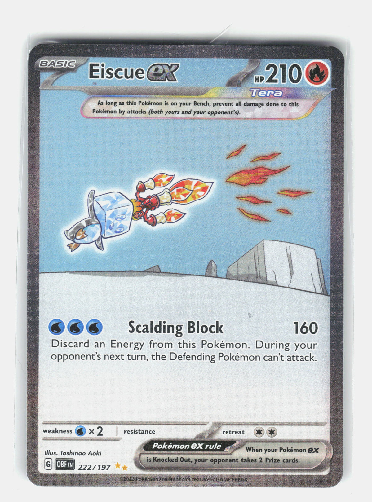 SV03: Obsidian Flames #222/197 Eiscue ex