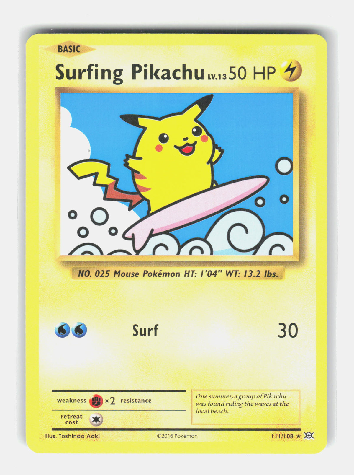 XY - Evolutions #111/108 Surfing Pikachu