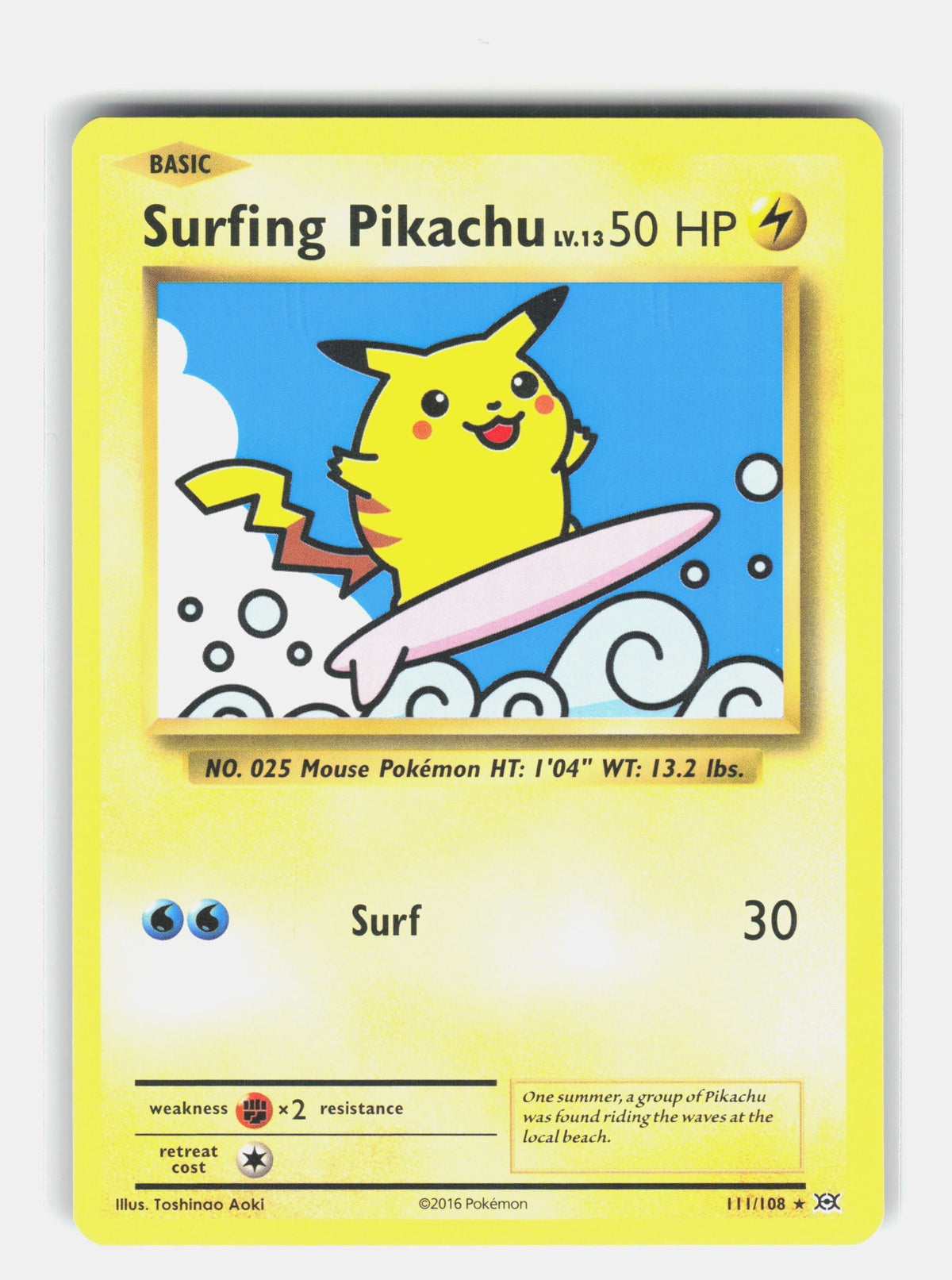 XY - Evolutions #111/108 Surfing Pikachu