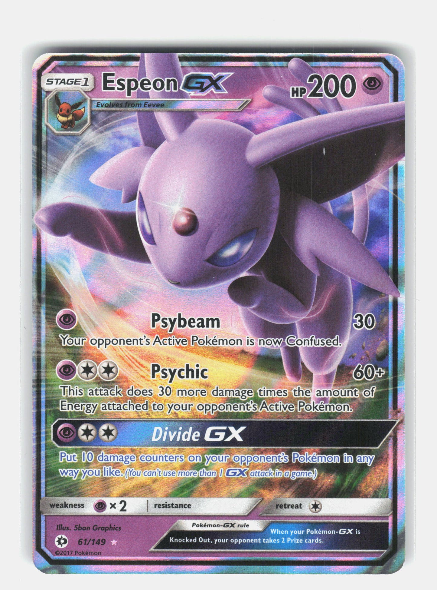 SM Base Set #61/149 Espeon GX
