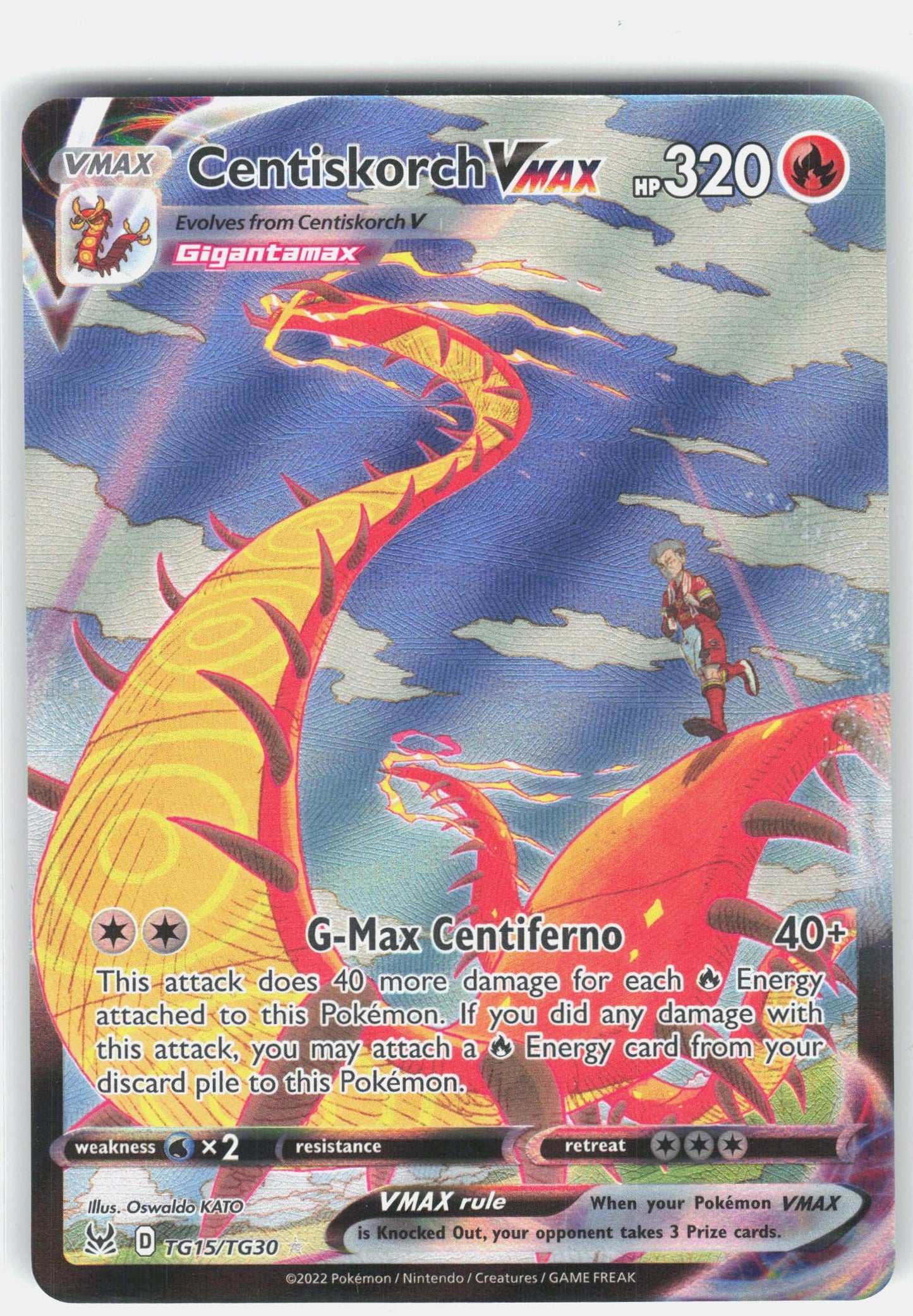 SWSH11: Lost Origin Trainer Gallery #TG15/TG30 Centiskorch VMAX