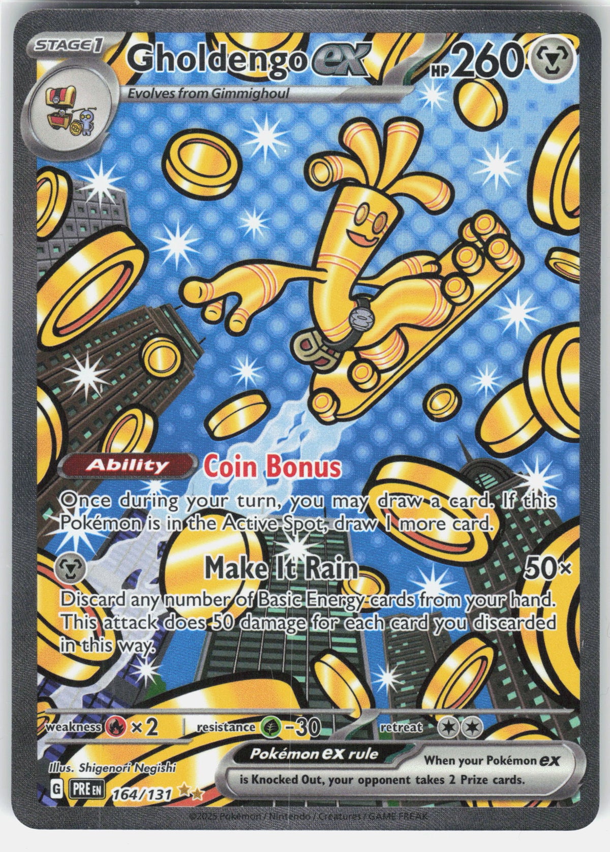 SV: Prismatic Evolutions #164/131 Gholdengo ex