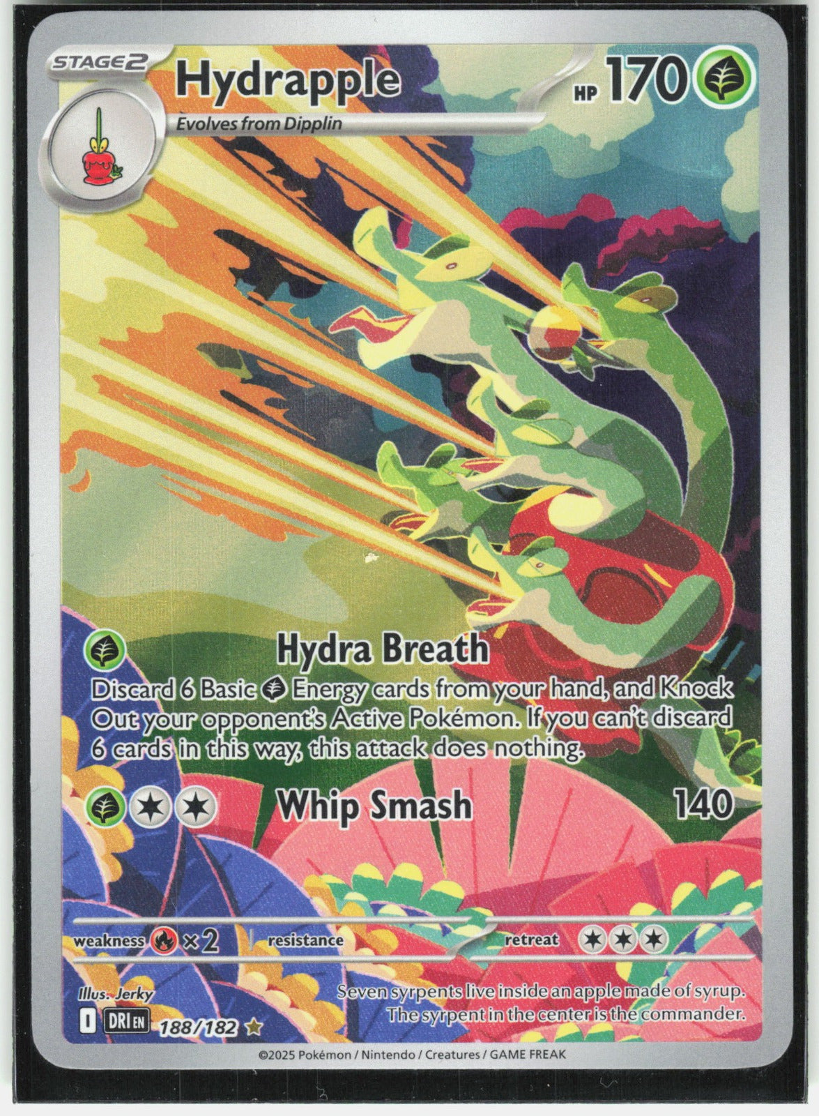 Hydrapple Holo Illustration Rare SV10: Destined Rivals 188/182 NM