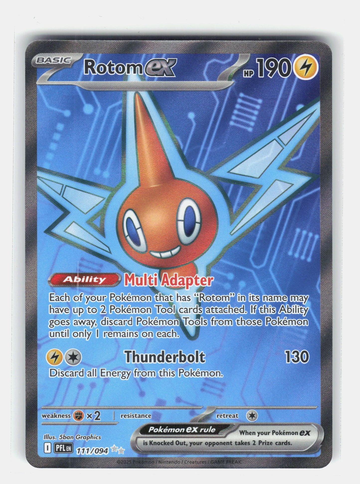ME02: Phantasmal Flames #111/094 Rotom ex