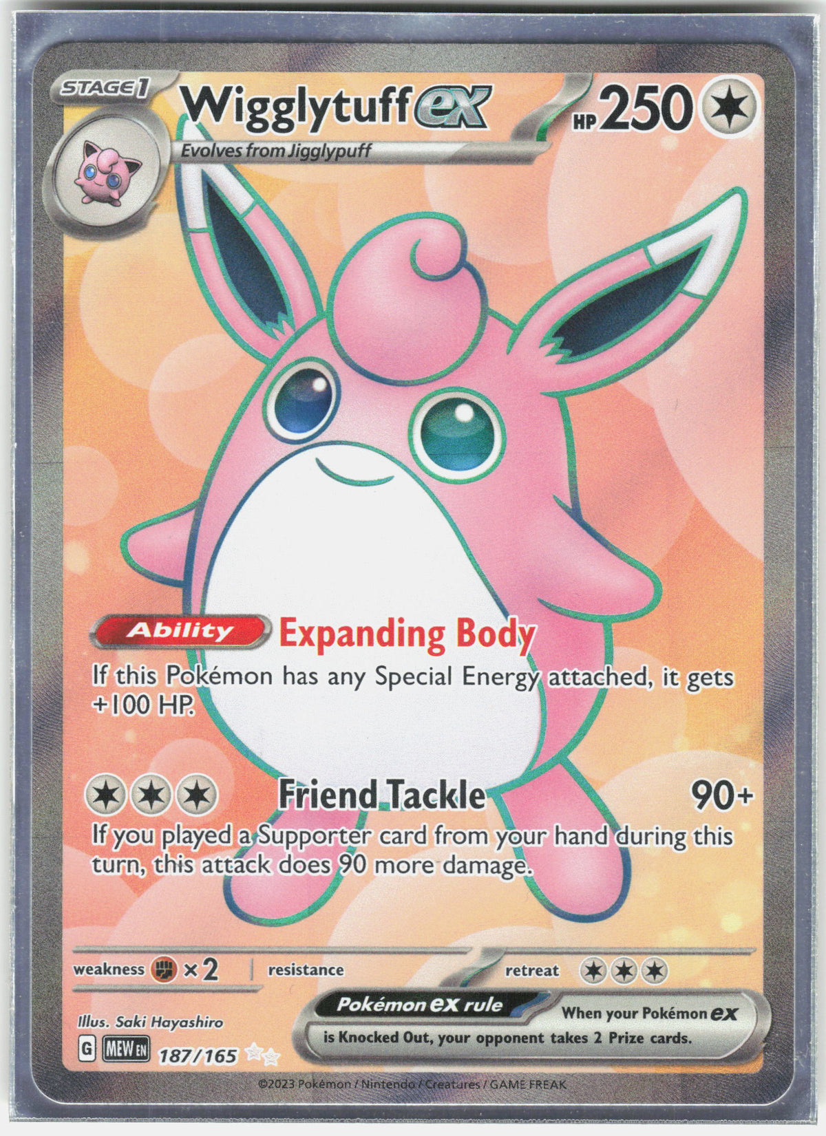 SV: Scarlet & Violet 151 #187/165 Wigglytuff ex