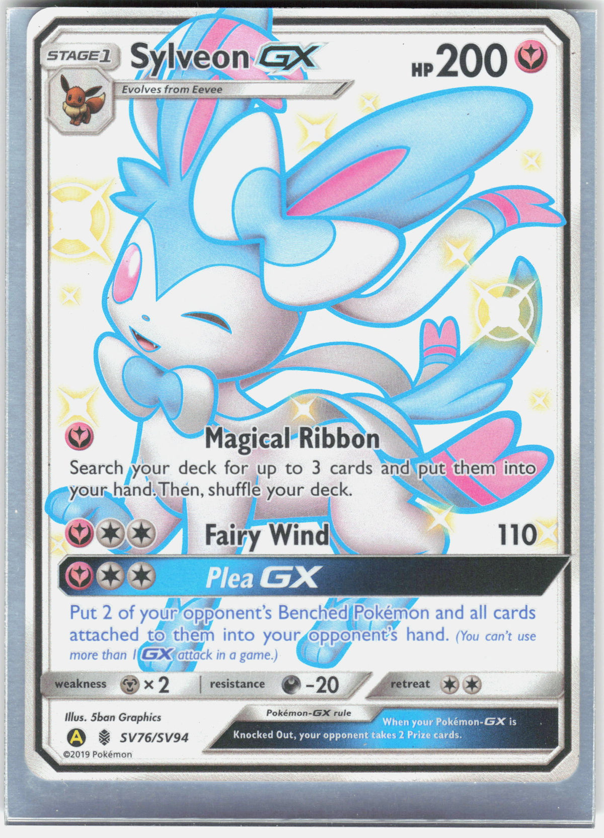 Hidden Fates: Shiny Vault #SV76/SV94 Sylveon GX
