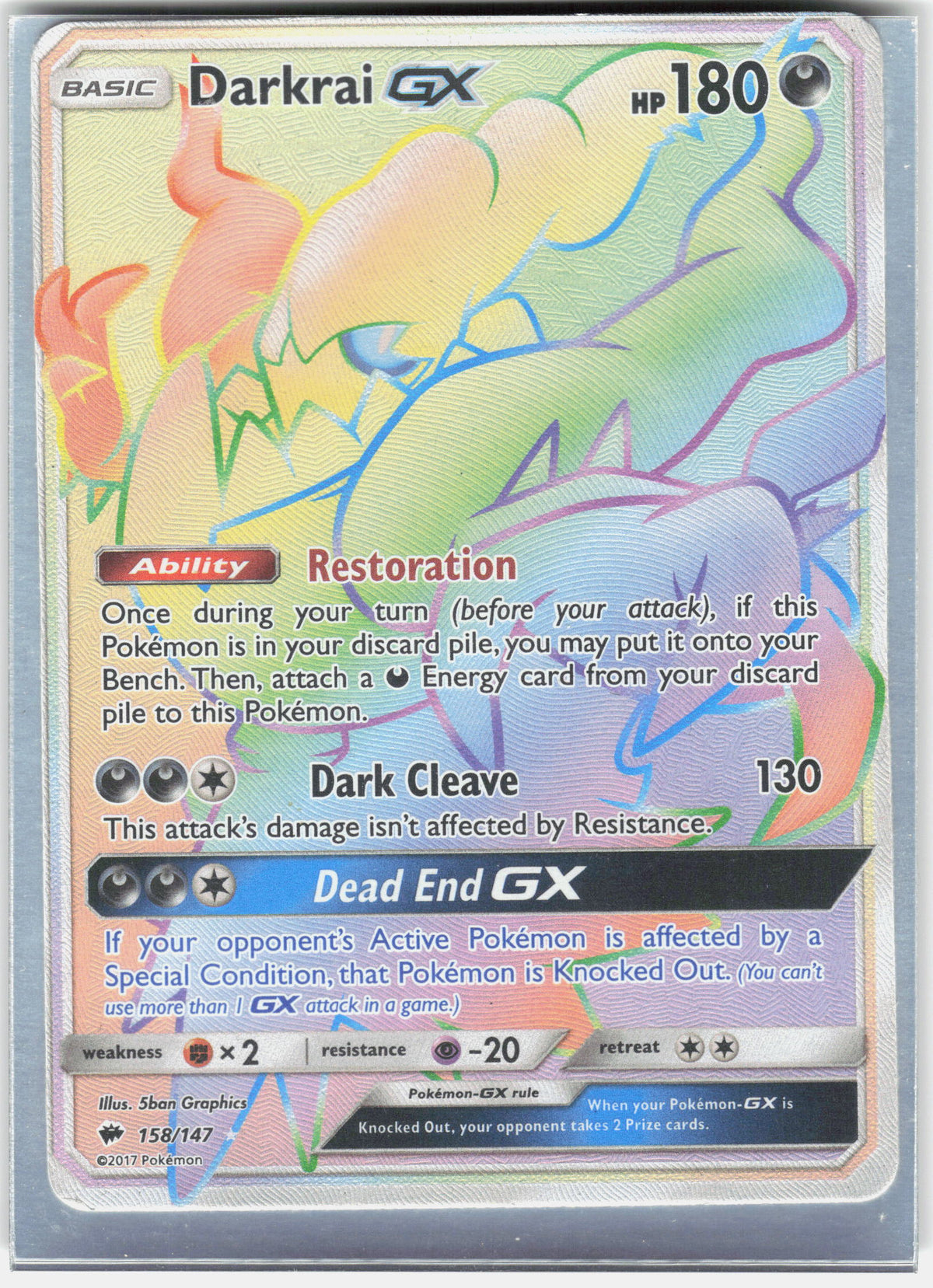 SM - Burning Shadows #158/147 Darkrai GX (Secret)