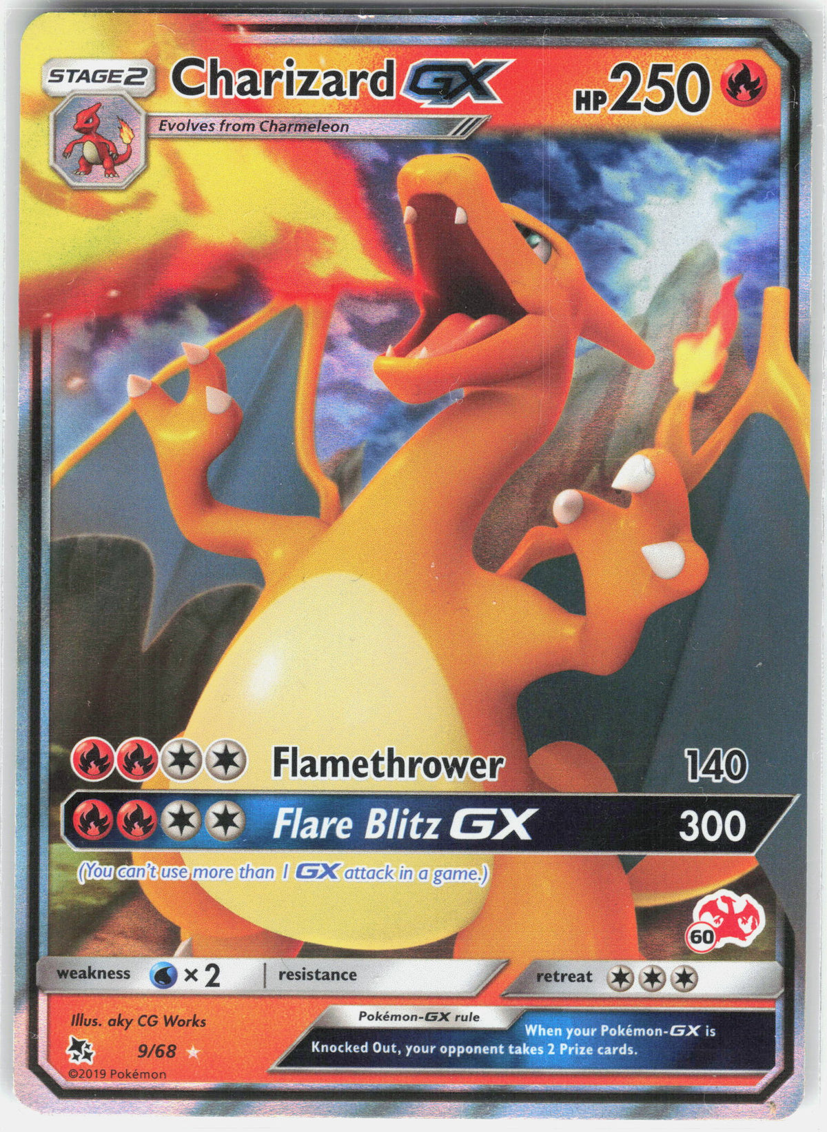 Hidden Fates #9/68 Charizard GX