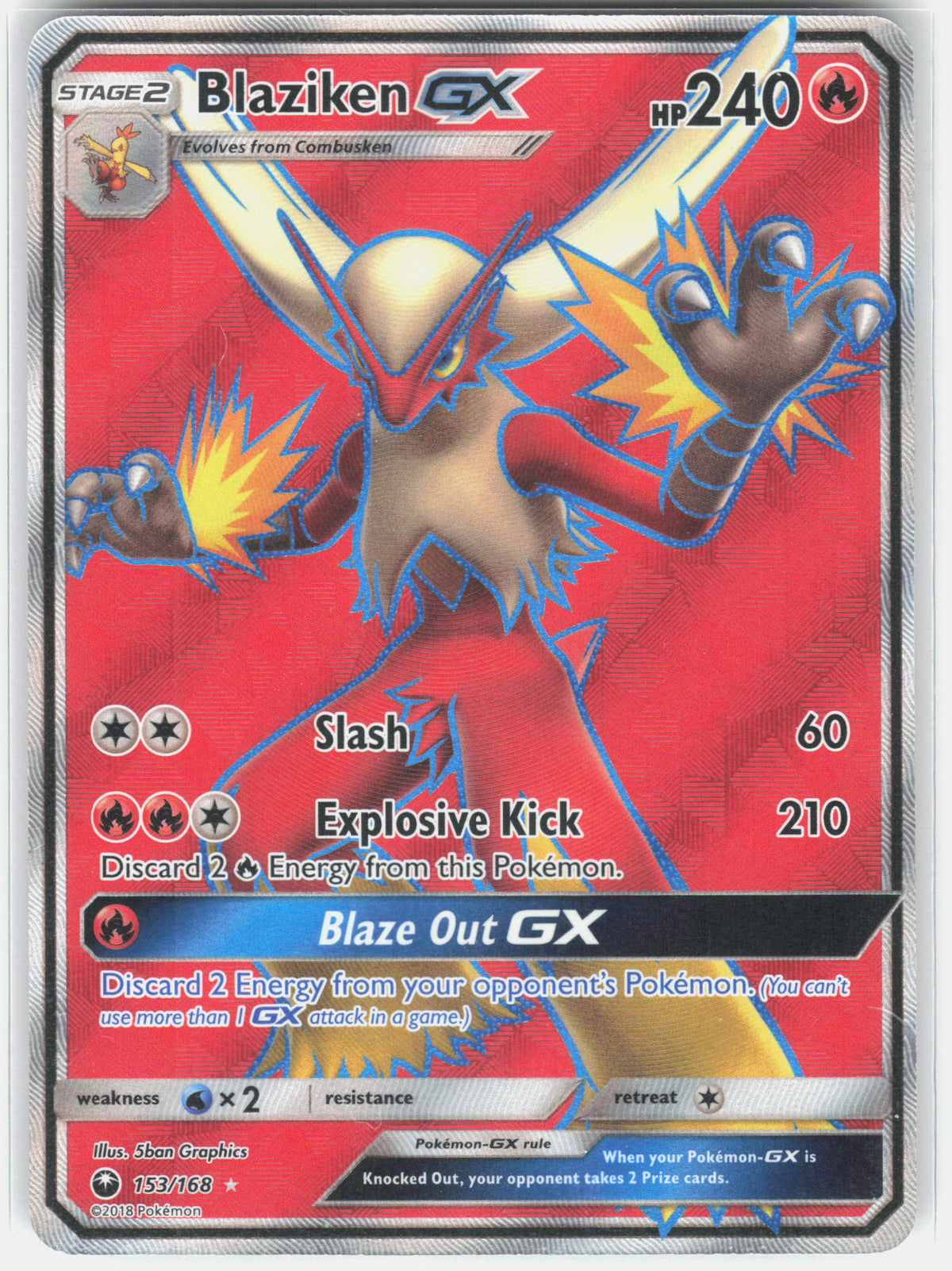 SM - Celestial Storm #153/168 Blaziken GX (Full Art)
