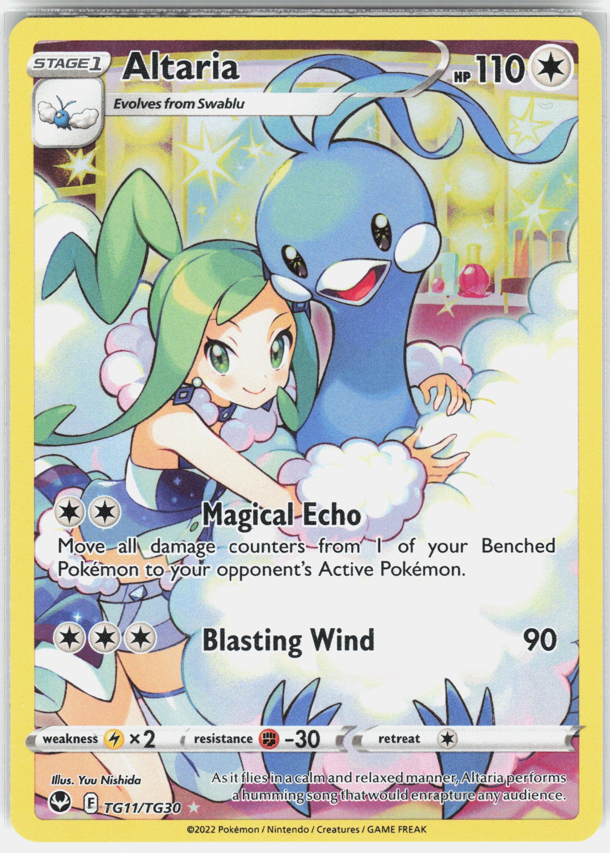 SWSH12: Silver Tempest Trainer Gallery #TG11/TG30 Altaria