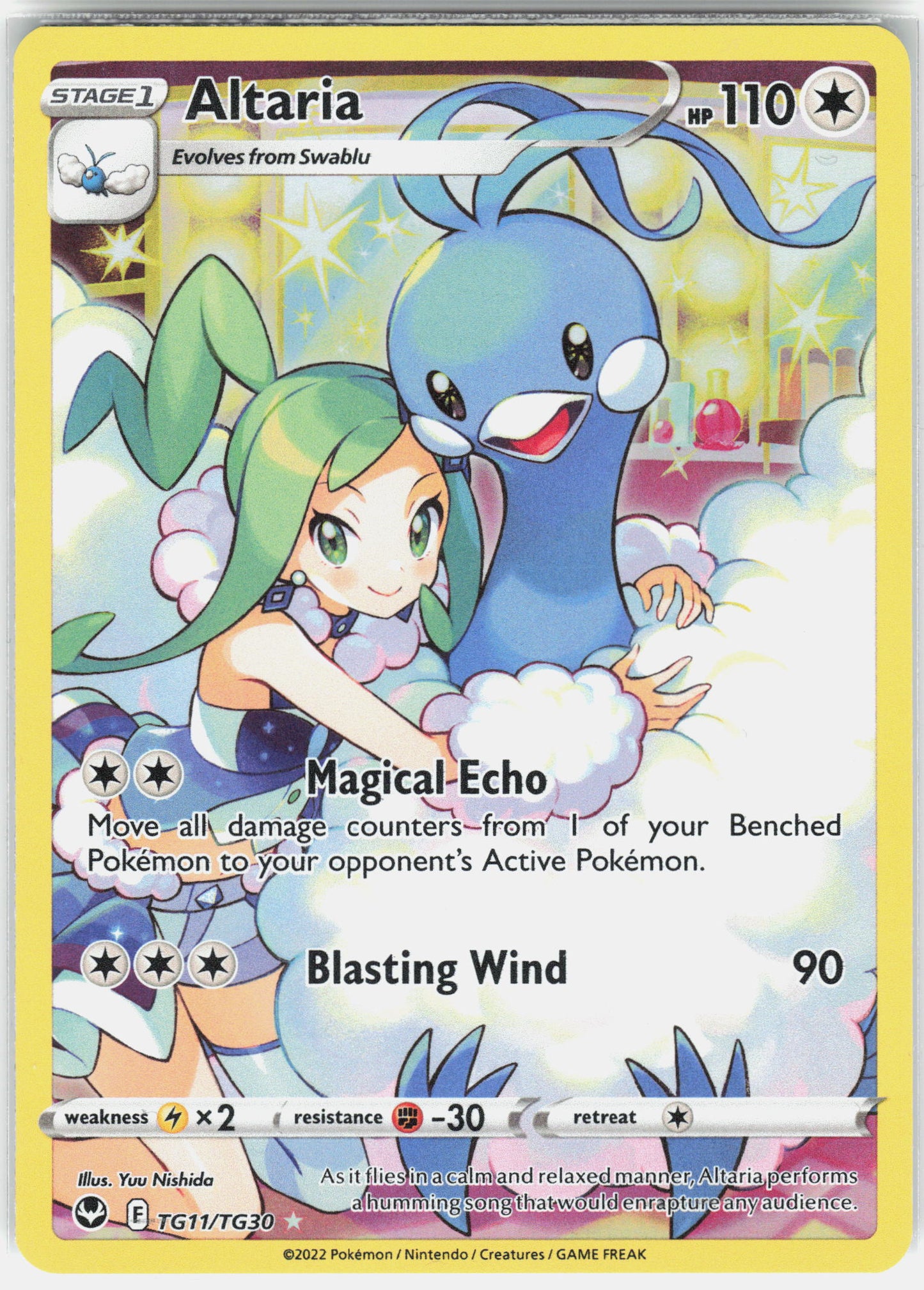 SWSH12: Silver Tempest Trainer Gallery #TG11/TG30 Altaria