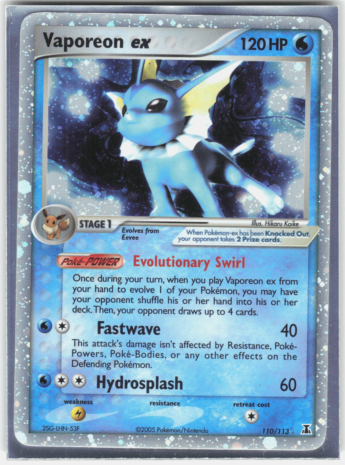 EX Delta Species #110/113 Vaporeon ex