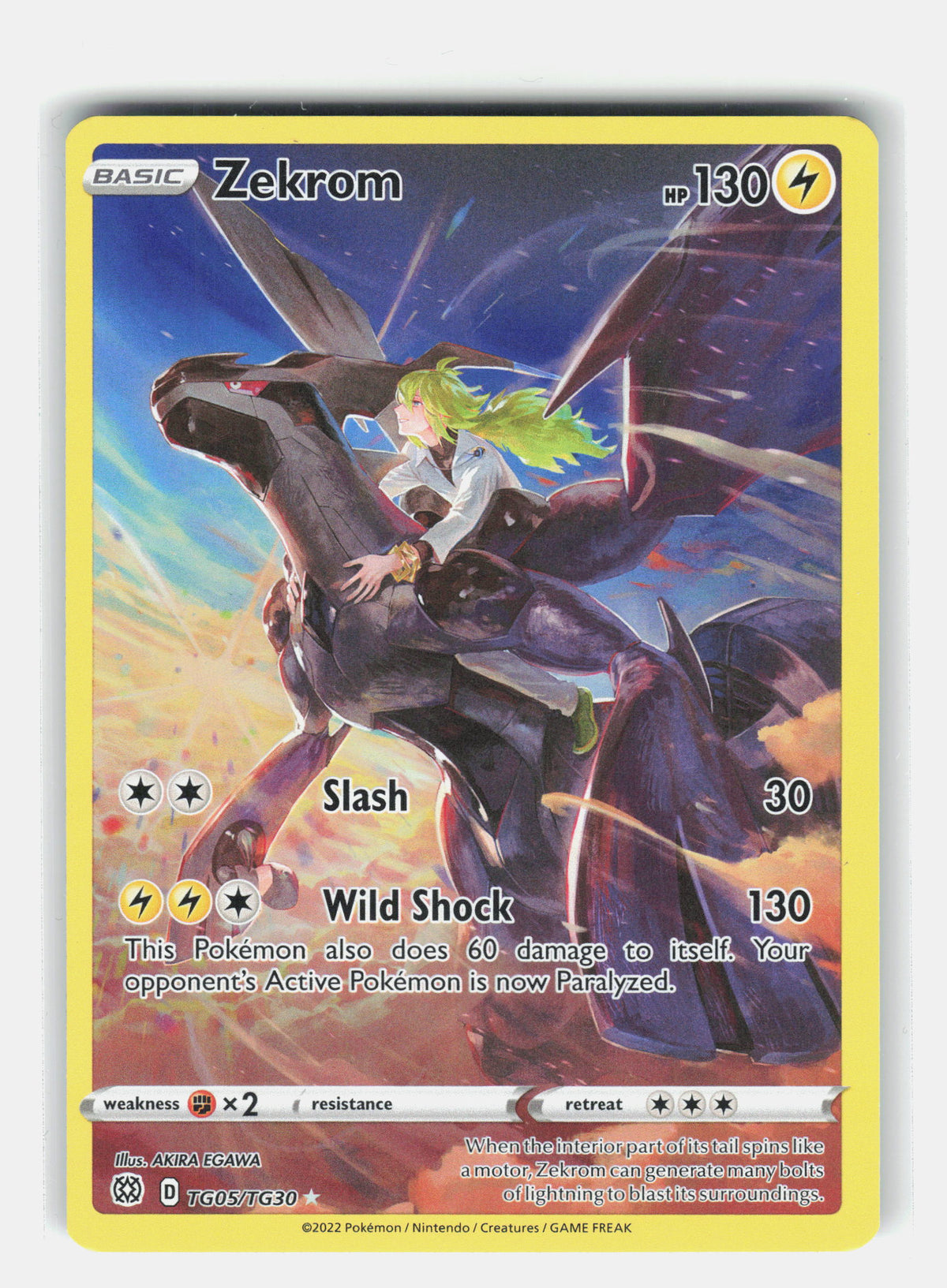 SWSH09: Brilliant Stars Trainer Gallery #TG05/TG30 Zekrom