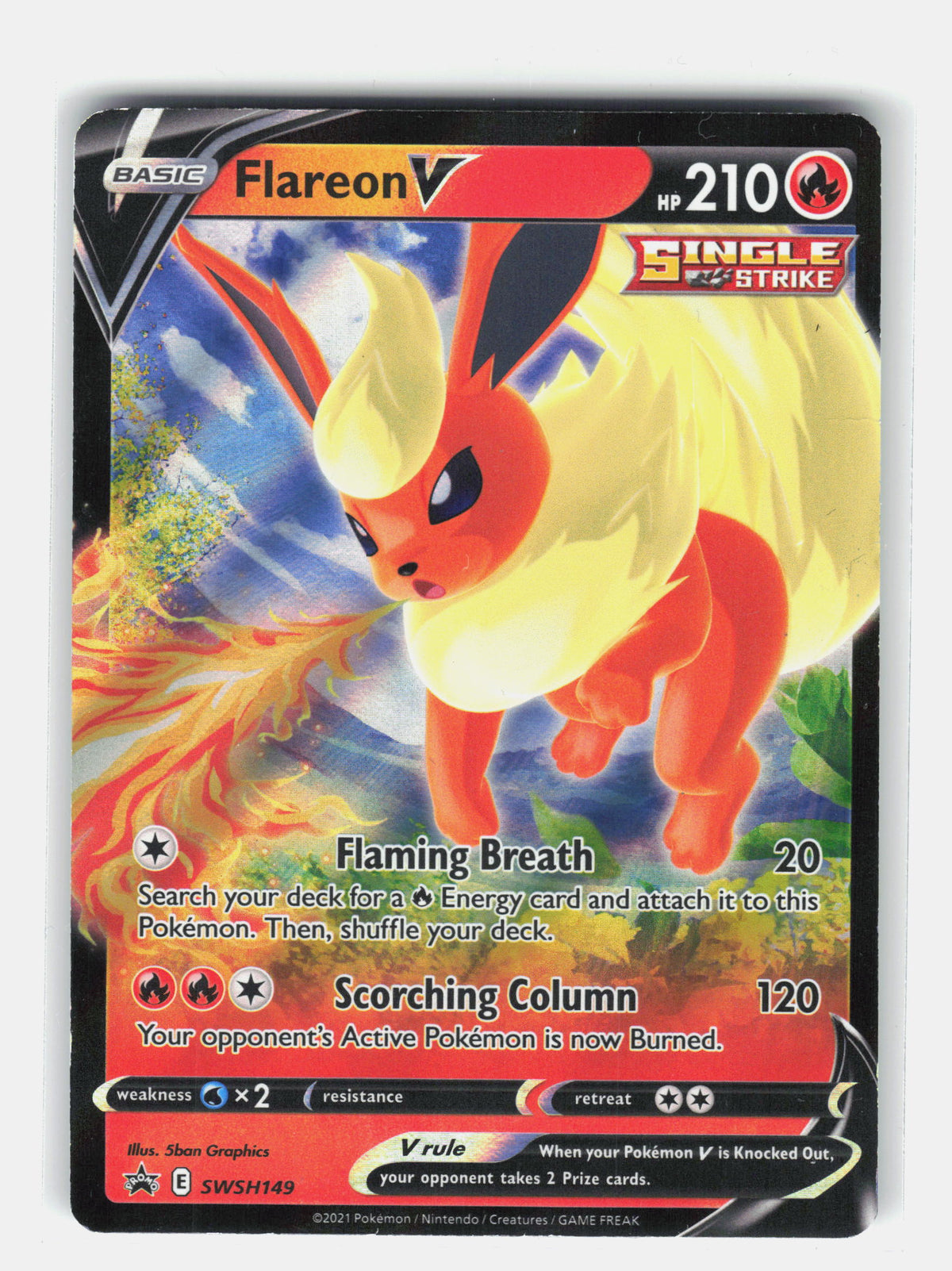 SWSH: Sword & Shield Promo Cards #SWSH149 Flareon V