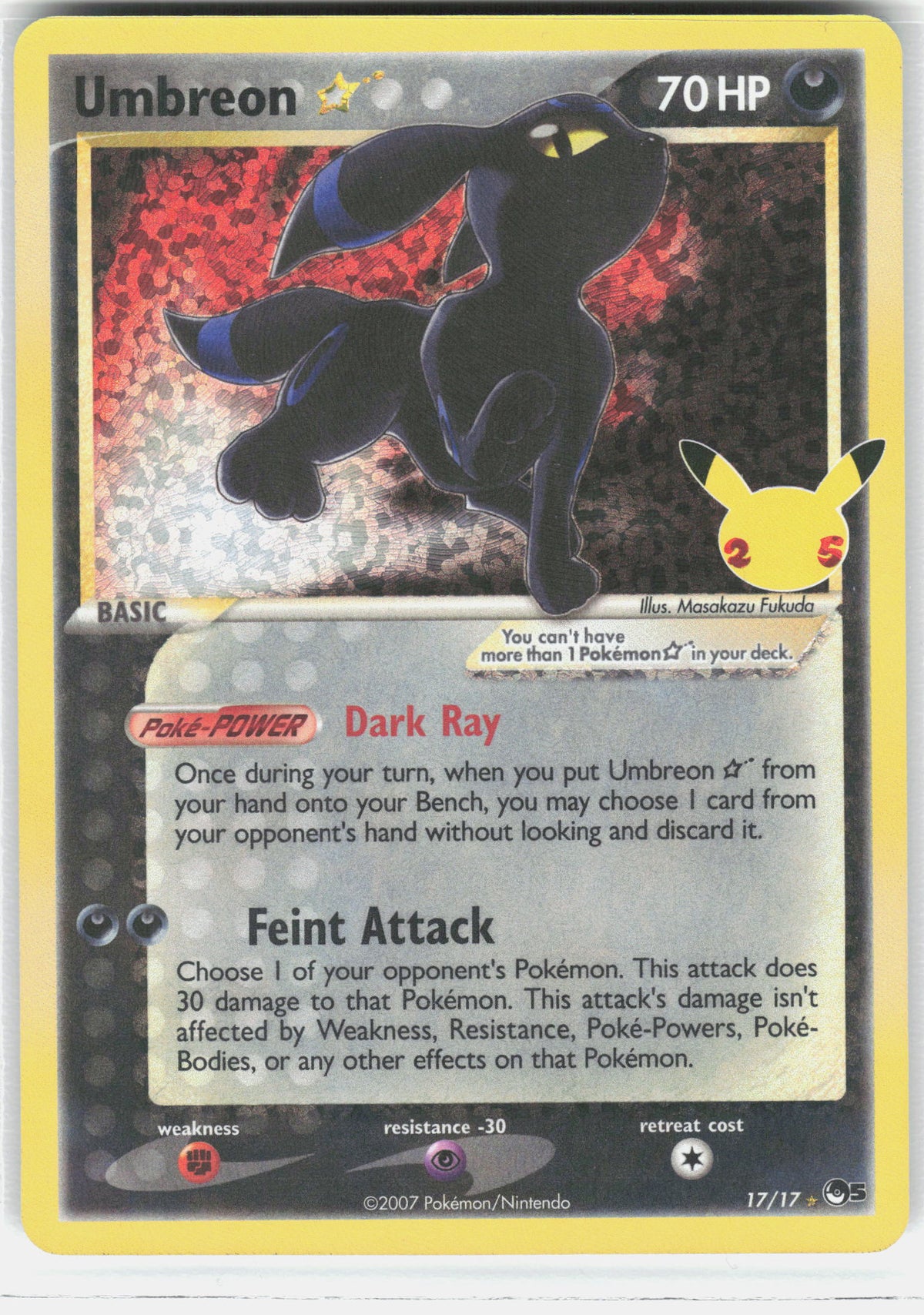 Celebrations: Classic Collection #17/17 Umbreon Star