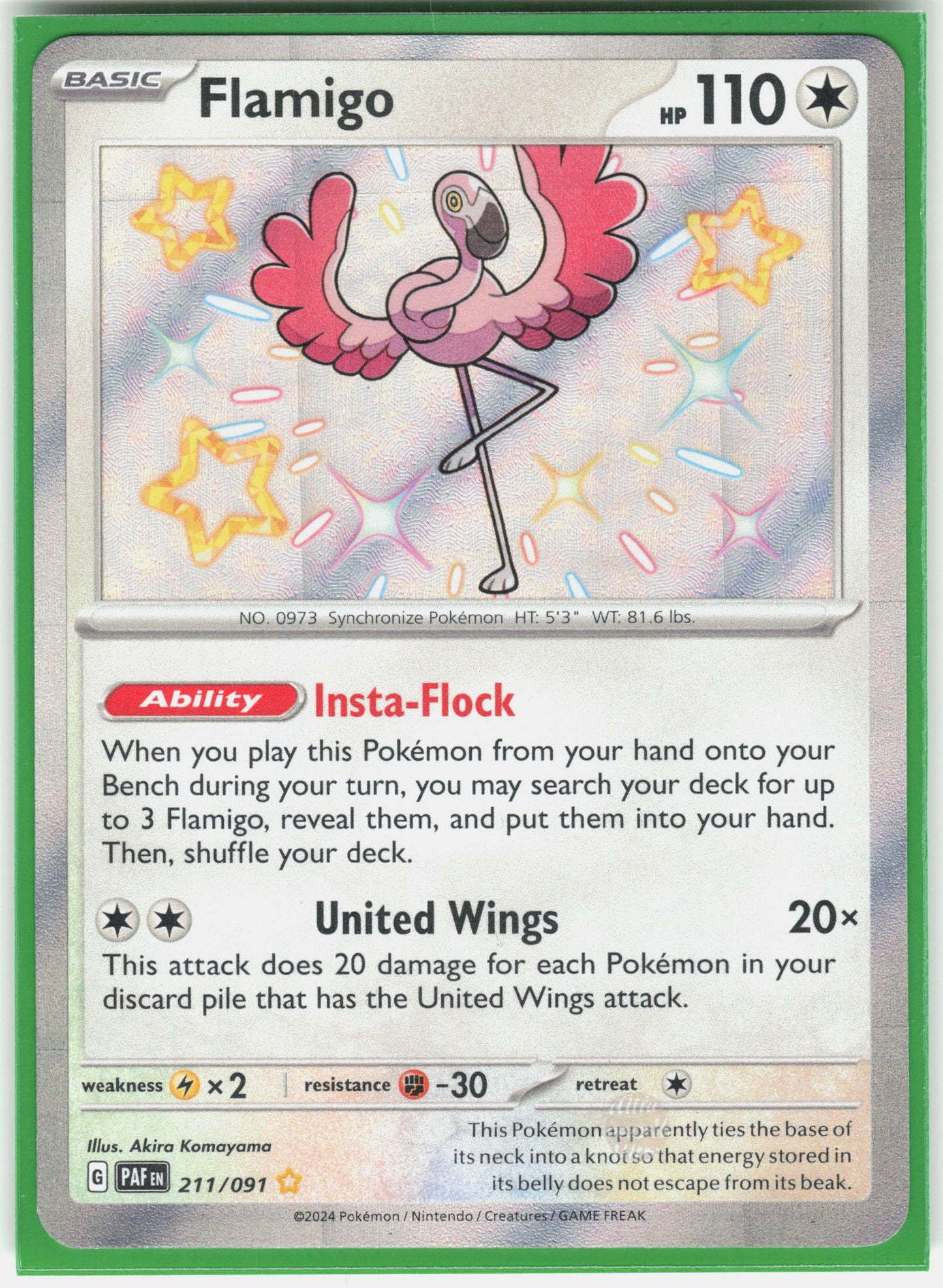 SV: Paldean Fates #211/091 Flamigo