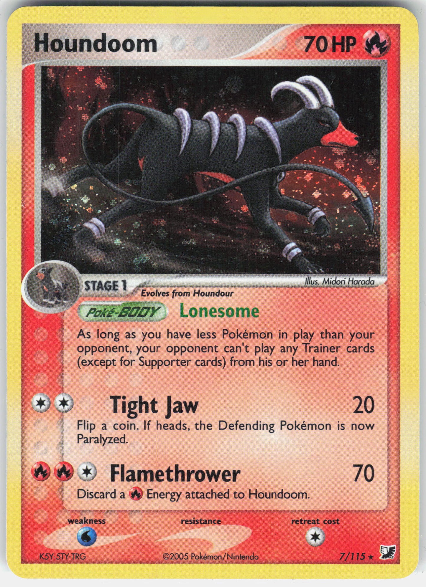 EX Unseen Forces #7/115 Houndoom