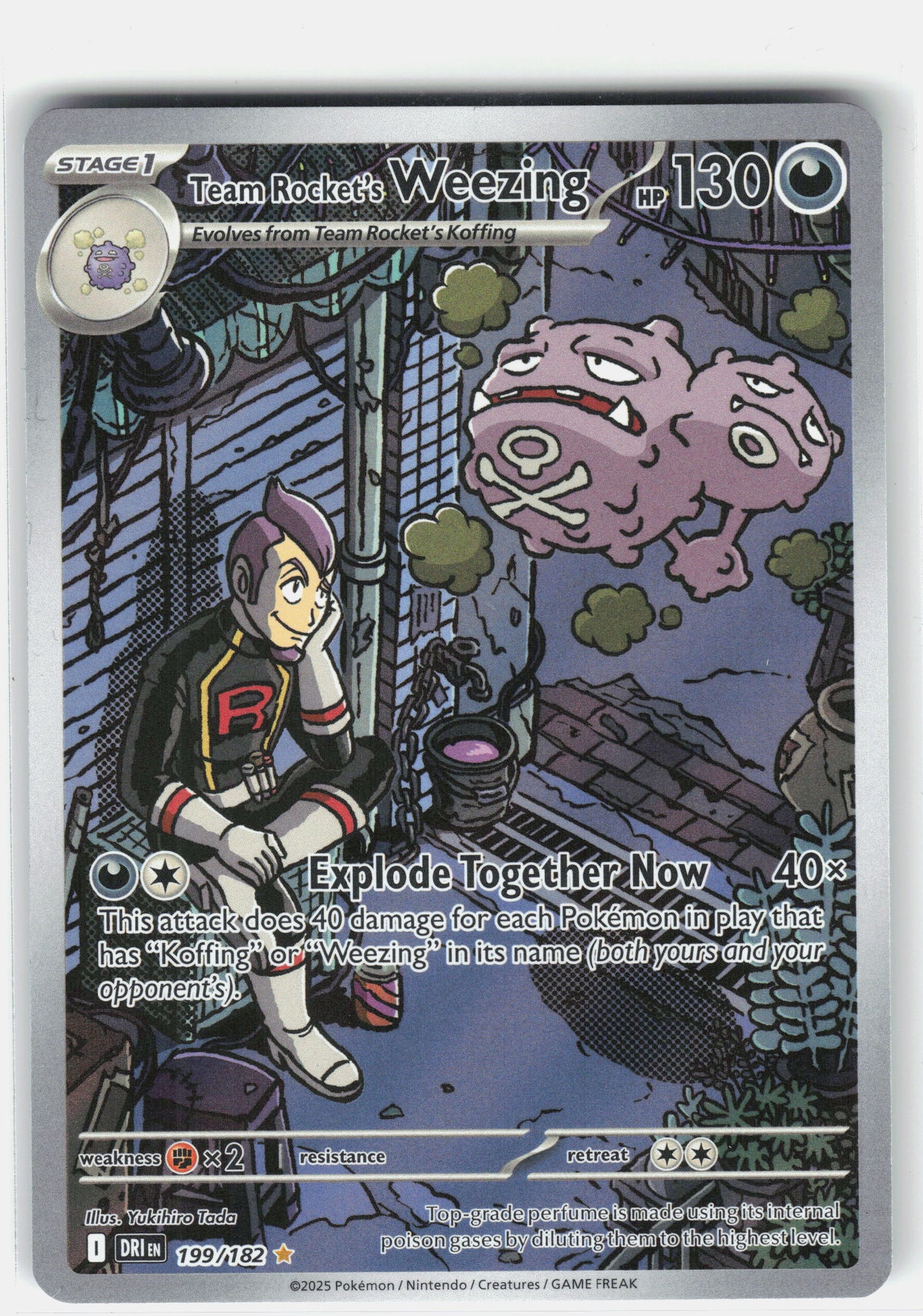 SV10: Destined Rivals #199/182 Team Rocket's Weezing