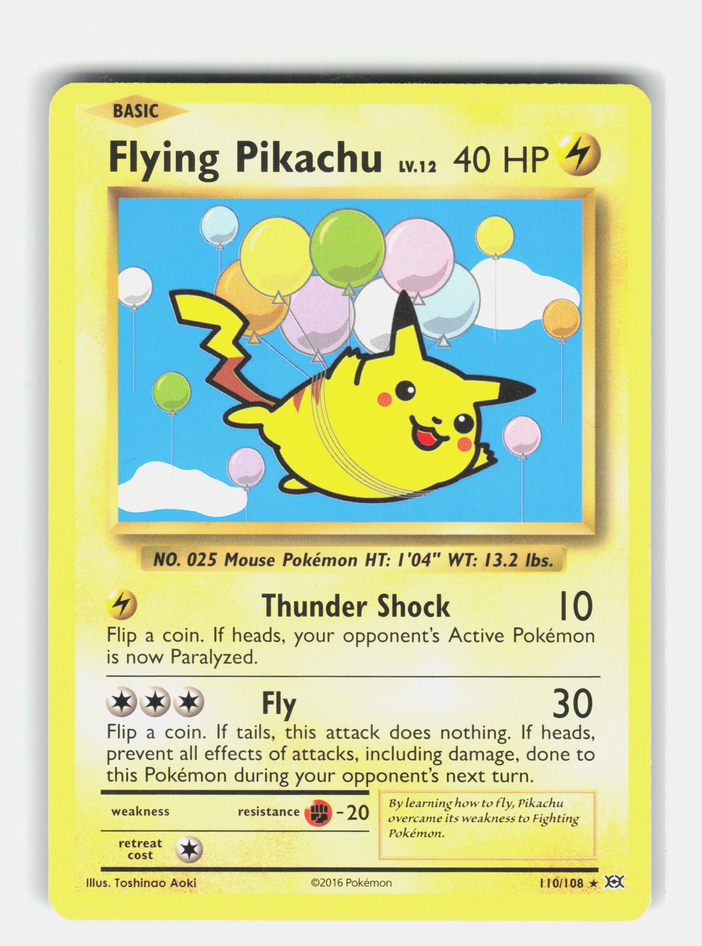 XY - Evolutions #110/108 Flying Pikachu