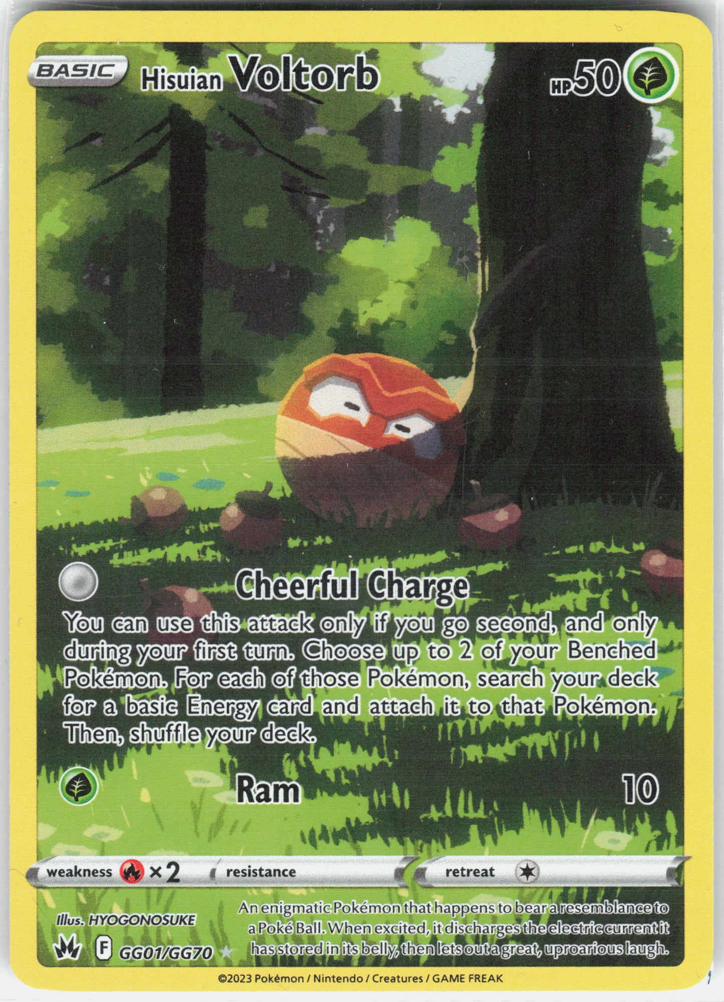 SWSH: Crown Zenith: Galarian Gallery #GG01/GG70 Hisuian Voltorb