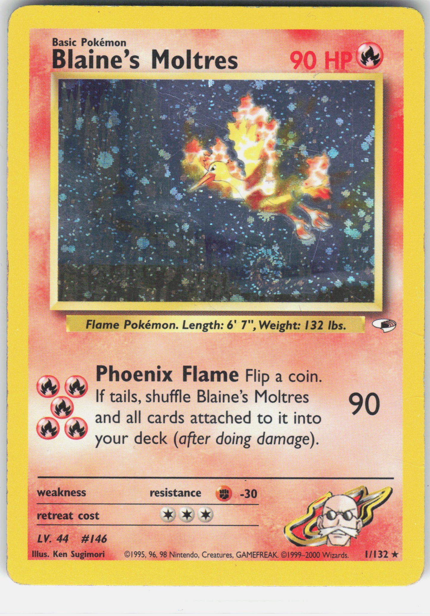 Gym Heroes #001/132 Blaine's Moltres