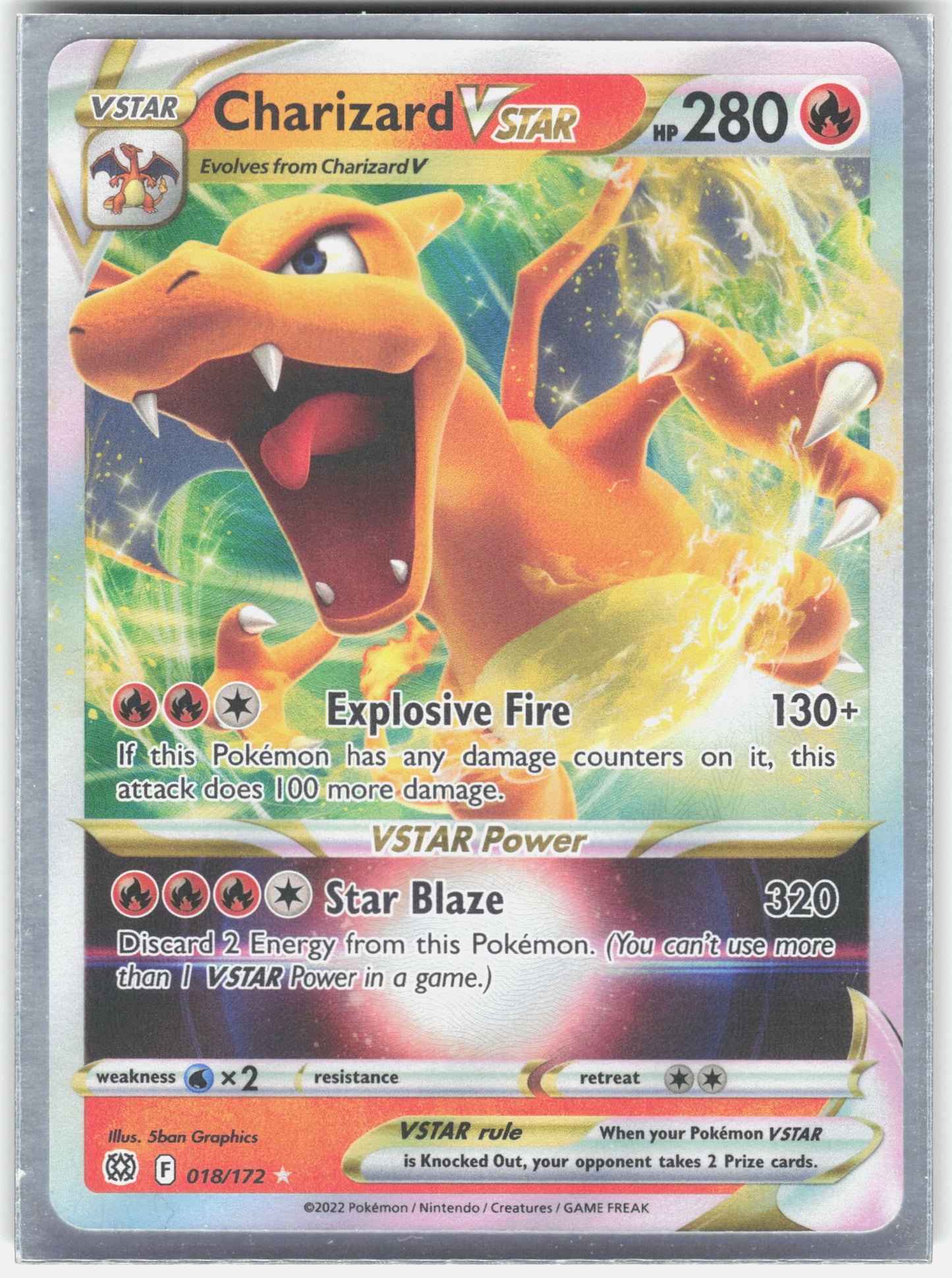 SWSH09: Brilliant Stars #018/172 Charizard VSTAR