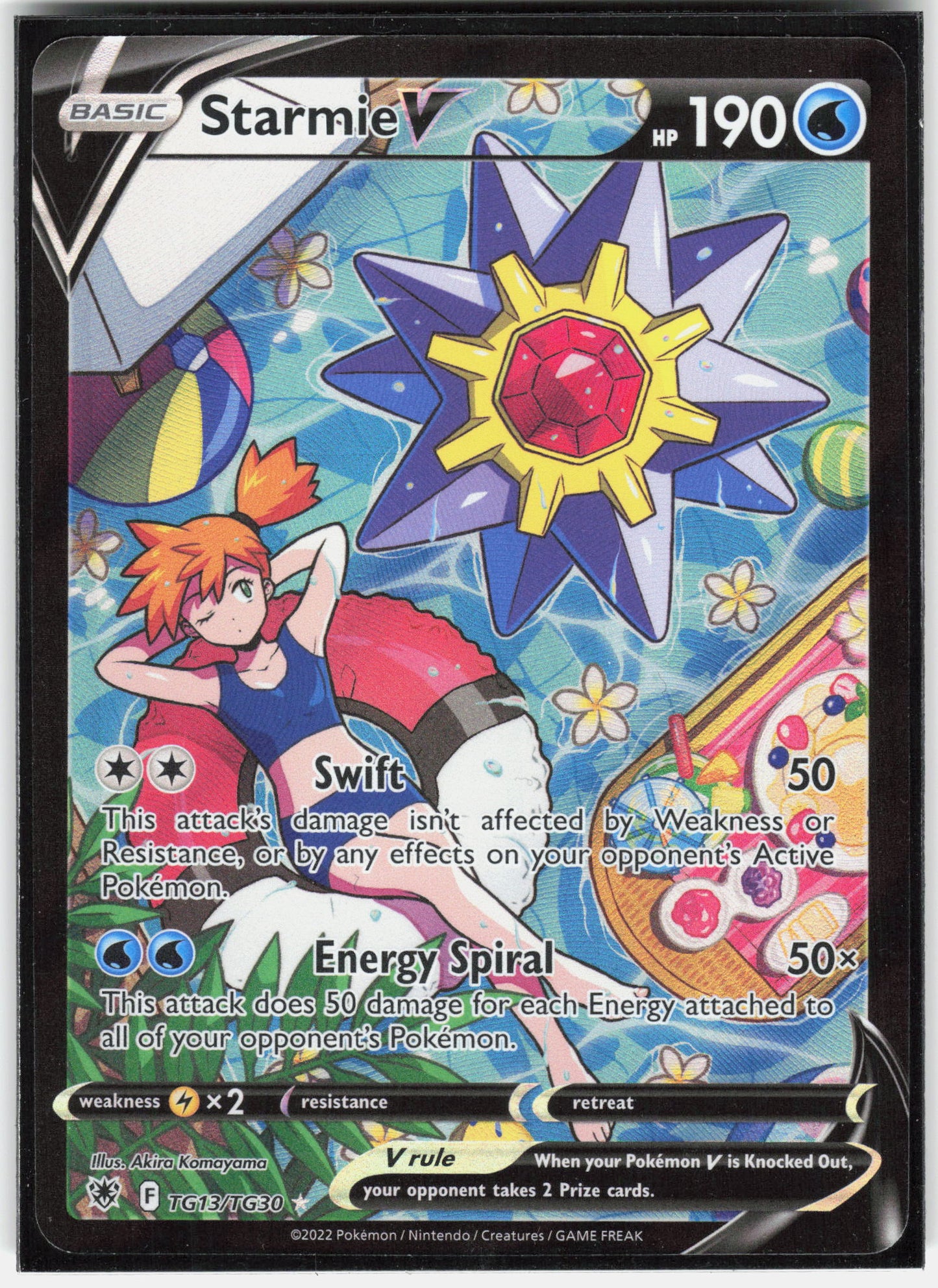 SWSH10: Astral Radiance Trainer Gallery #TG13/TG30 Starmie V