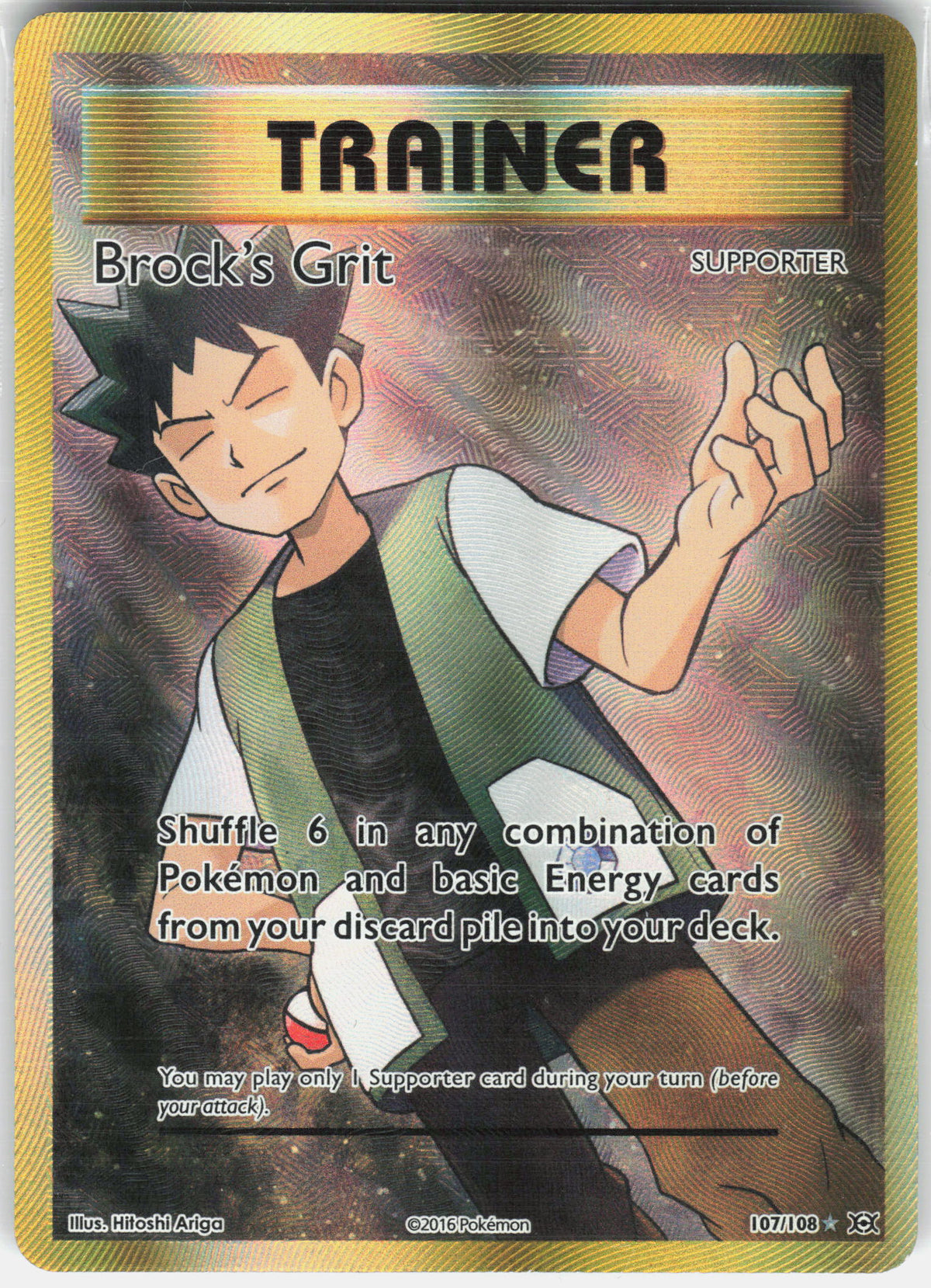 XY - Evolutions #107/108 Brock's Grit (Full Art)