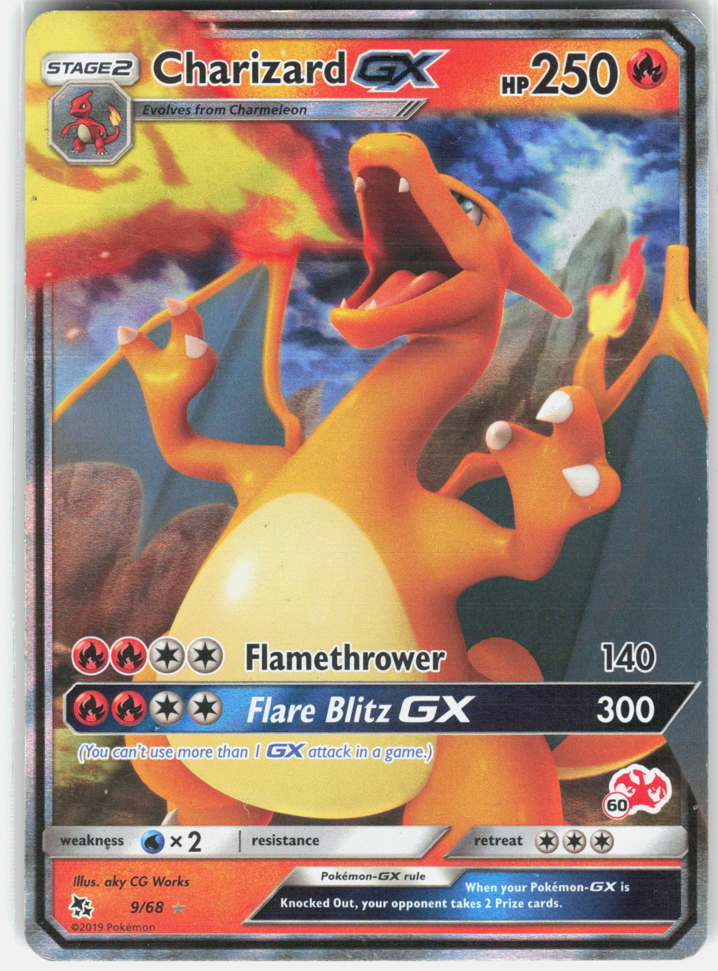 Hidden Fates #9/68 Charizard GX