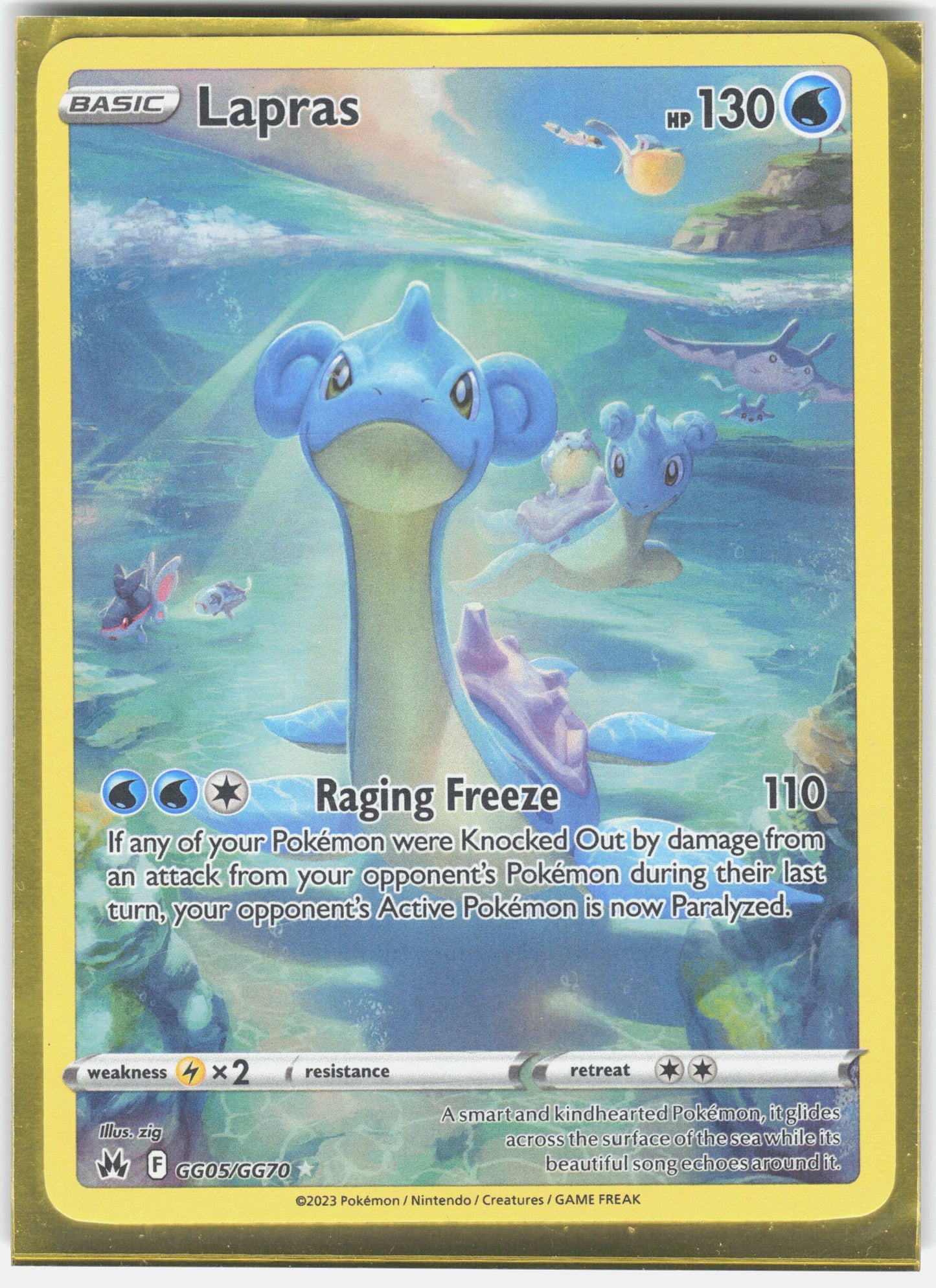 SWSH: Crown Zenith: Galarian Gallery #GG05/GG70 Lapras